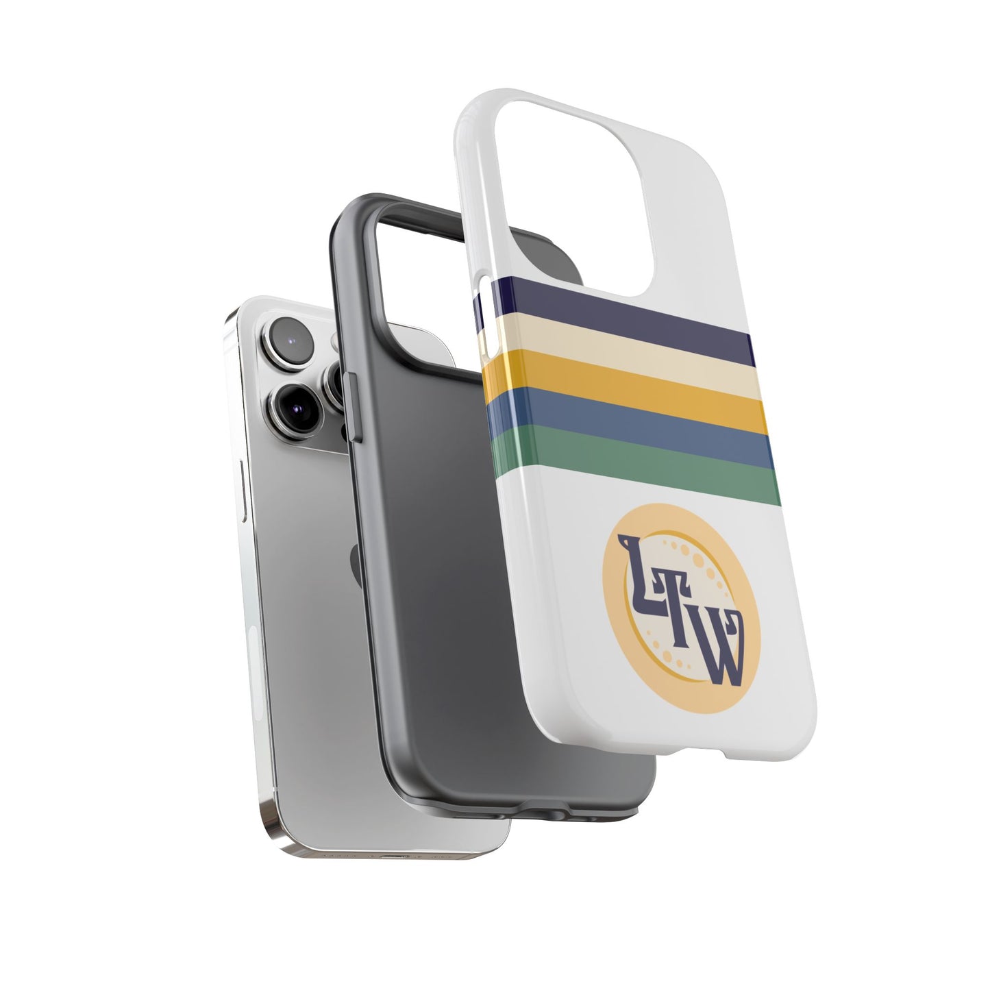 LTW Color Stripe and Monogram Tough Phone Case - iPhone