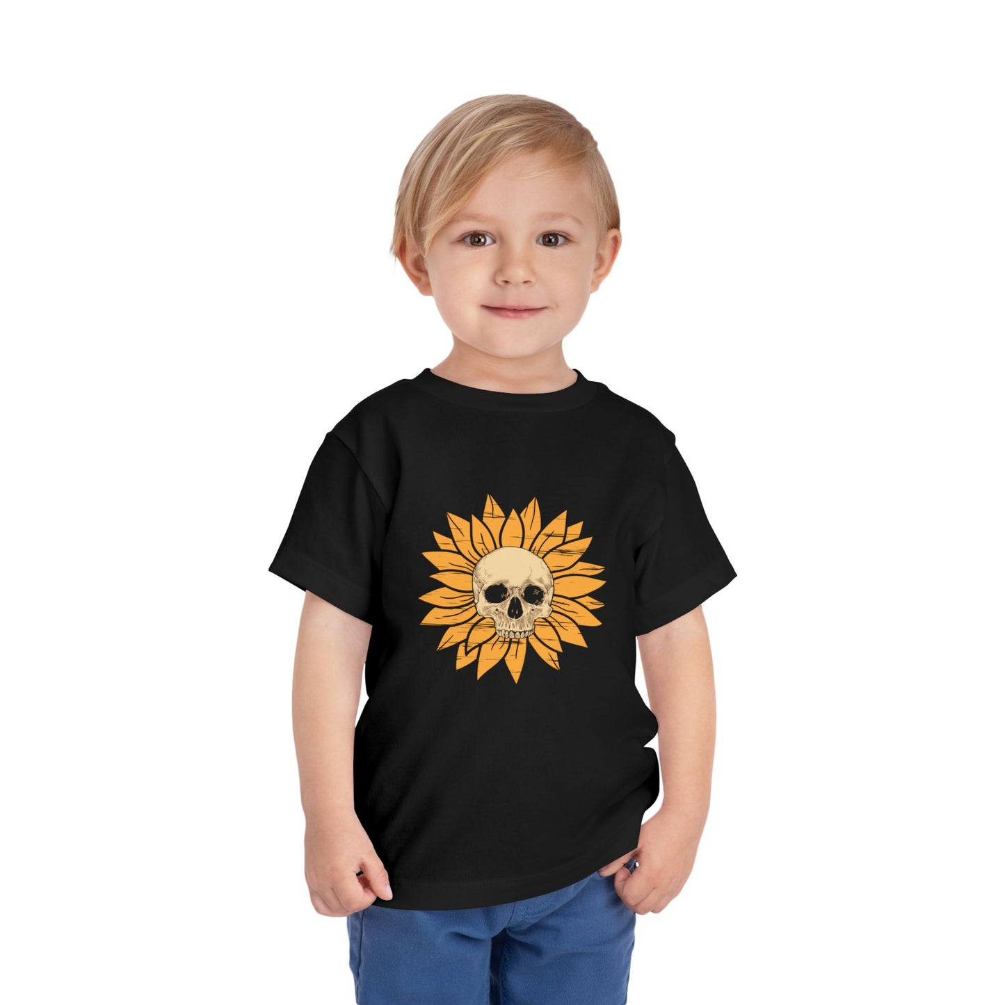 Skull Sunflower Toddler Tee