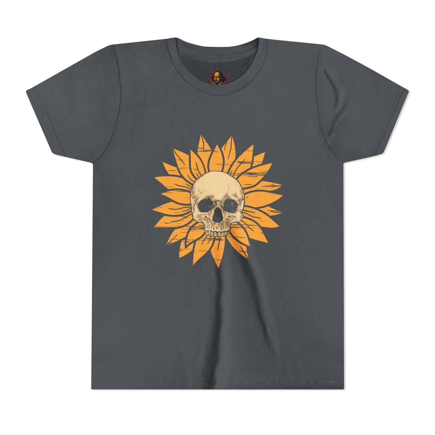 Skull Sunflower Youth Tee