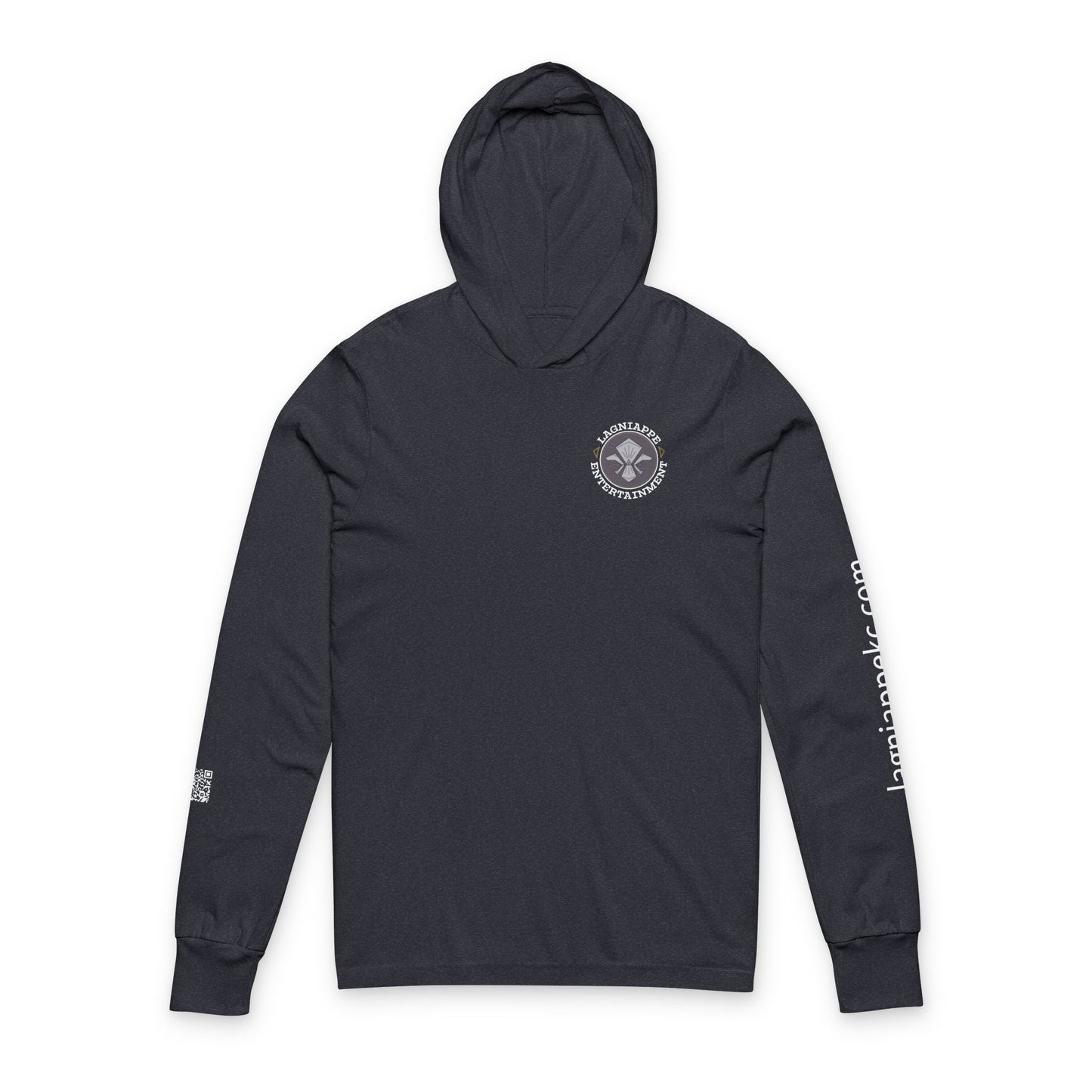 Lagniappe Entertainment Light Color Logo - Unisex Hoodie with Lagniappe Entertainment Design, Casual Streetwear, Gift for Music Lovers, Comfortable Layer, Festival Essential