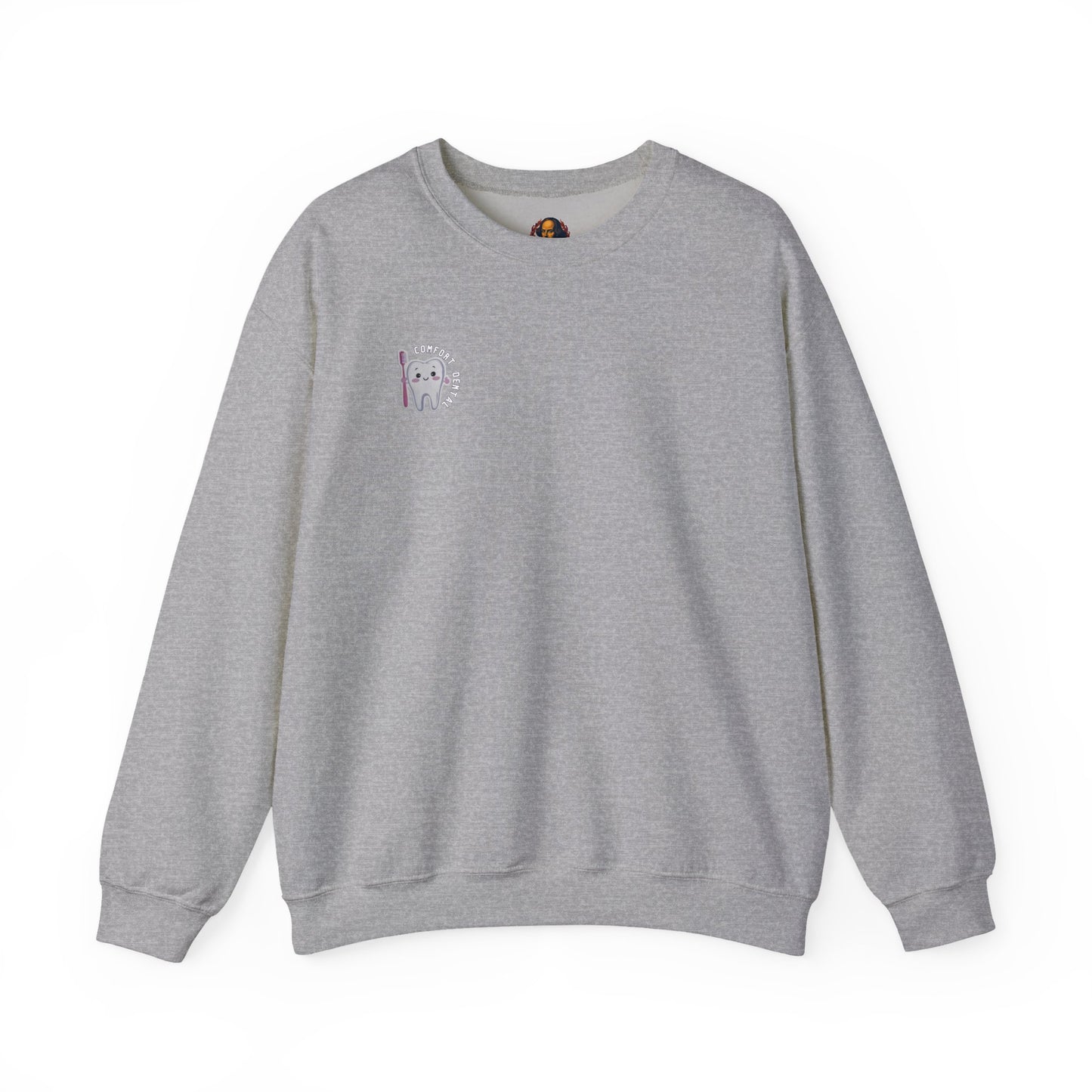 Comfort Dental Pocket and Back Logo Crewneck Sweatshirt Unisex