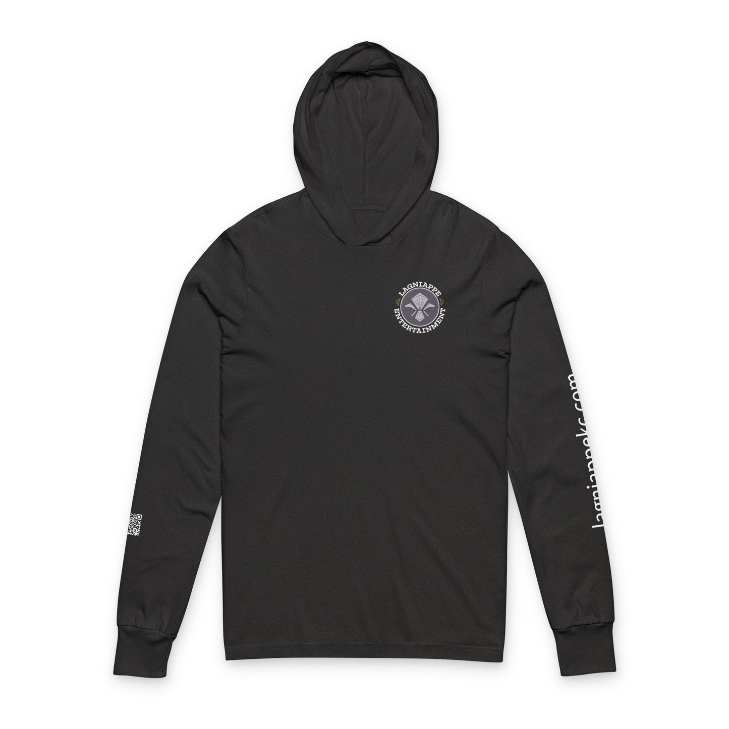 Lagniappe Entertainment Light Color Logo - Unisex Hoodie with Lagniappe Entertainment Design, Casual Streetwear, Gift for Music Lovers, Comfortable Layer, Festival Essential