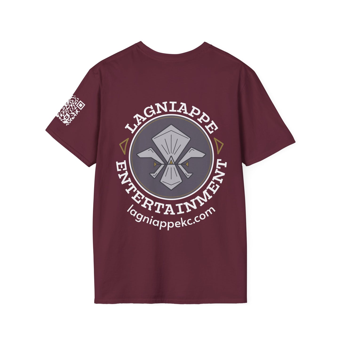 Lagniappe Entertainment Light Color Logo - Unisex Graphic Tee for Music Lovers, Casual Wear, Concerts, Gifts for Him/Her, Everyday T-Shirt