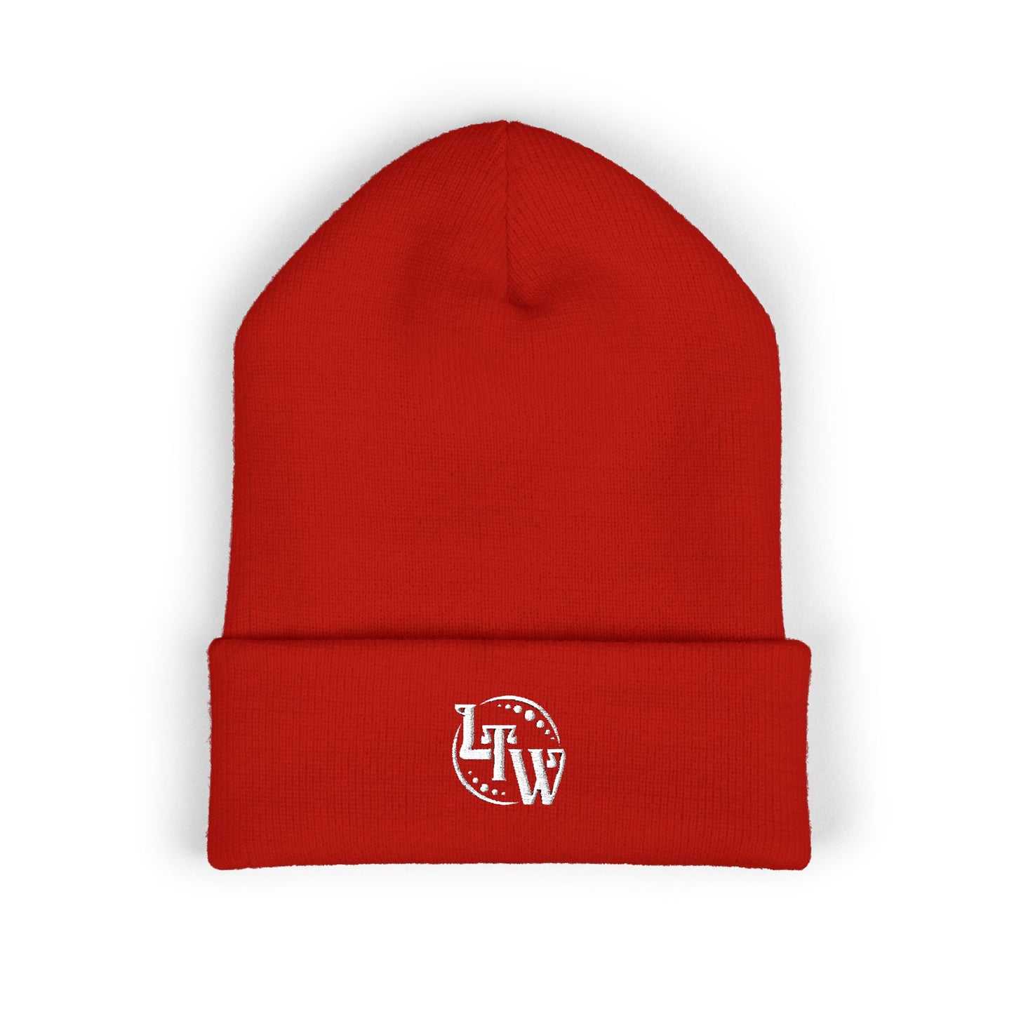 LTW Monogram Embroidered Cuffed Beanie