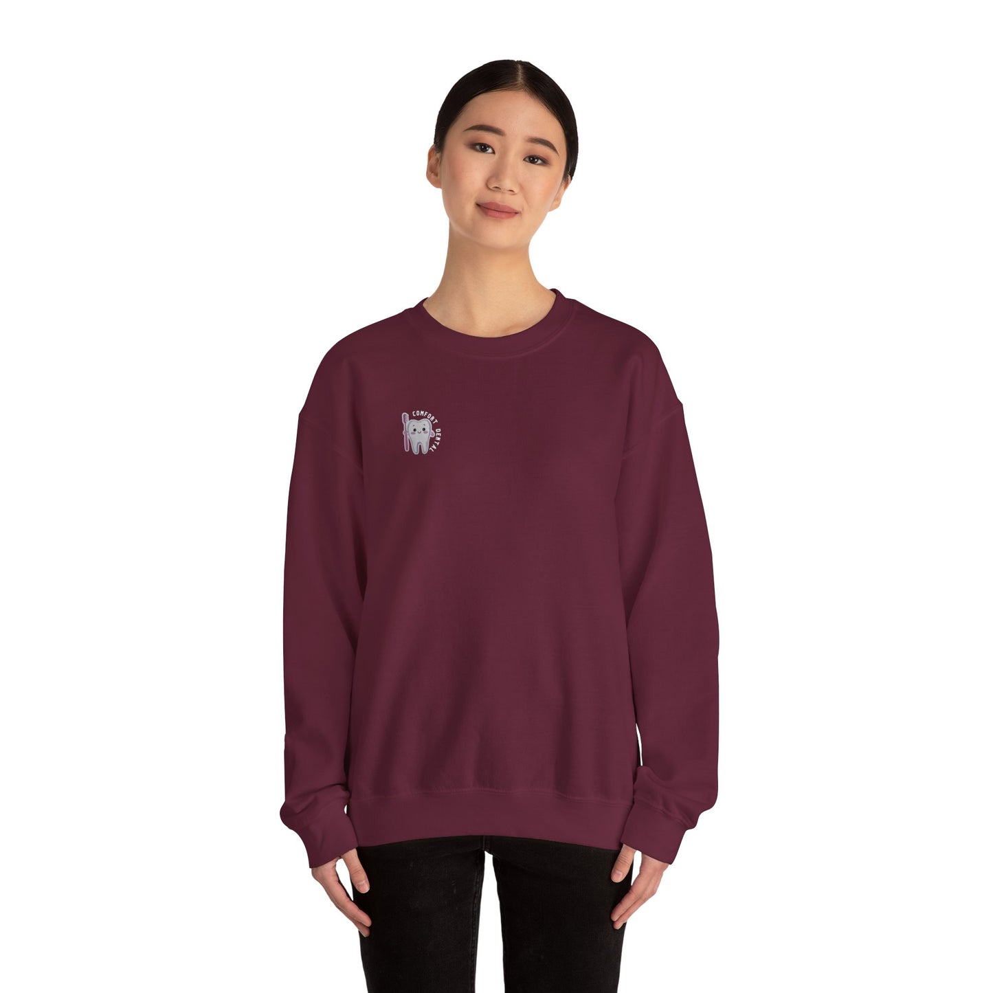 Comfort Dental Pocket Logo Crewneck Sweatshirt Unisex