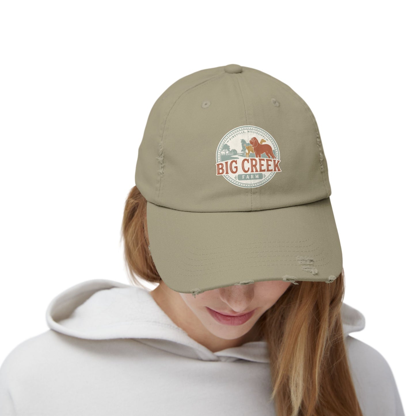 Big Creek Farm Unisex Distressed Cap