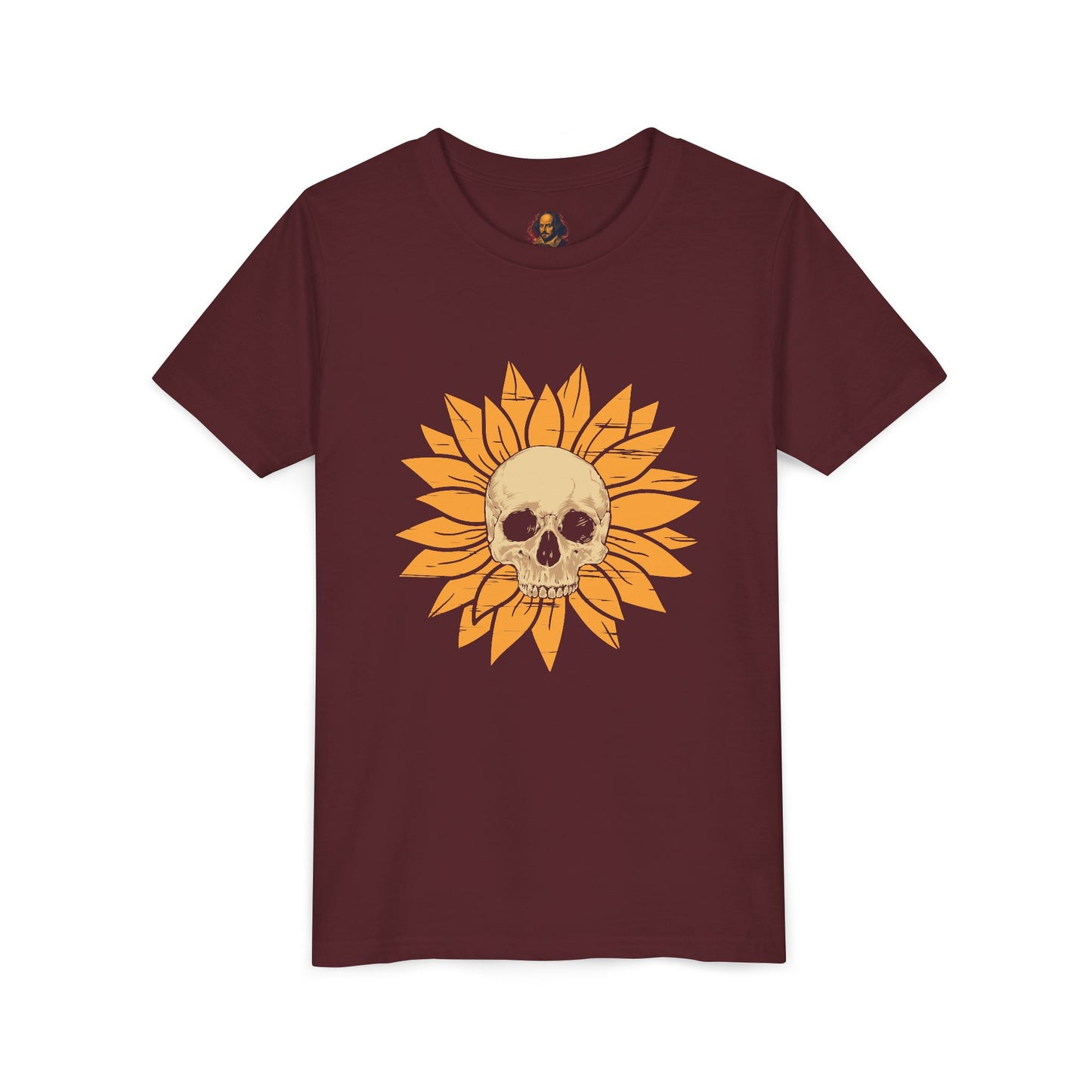 Skull Sunflower Youth Tee