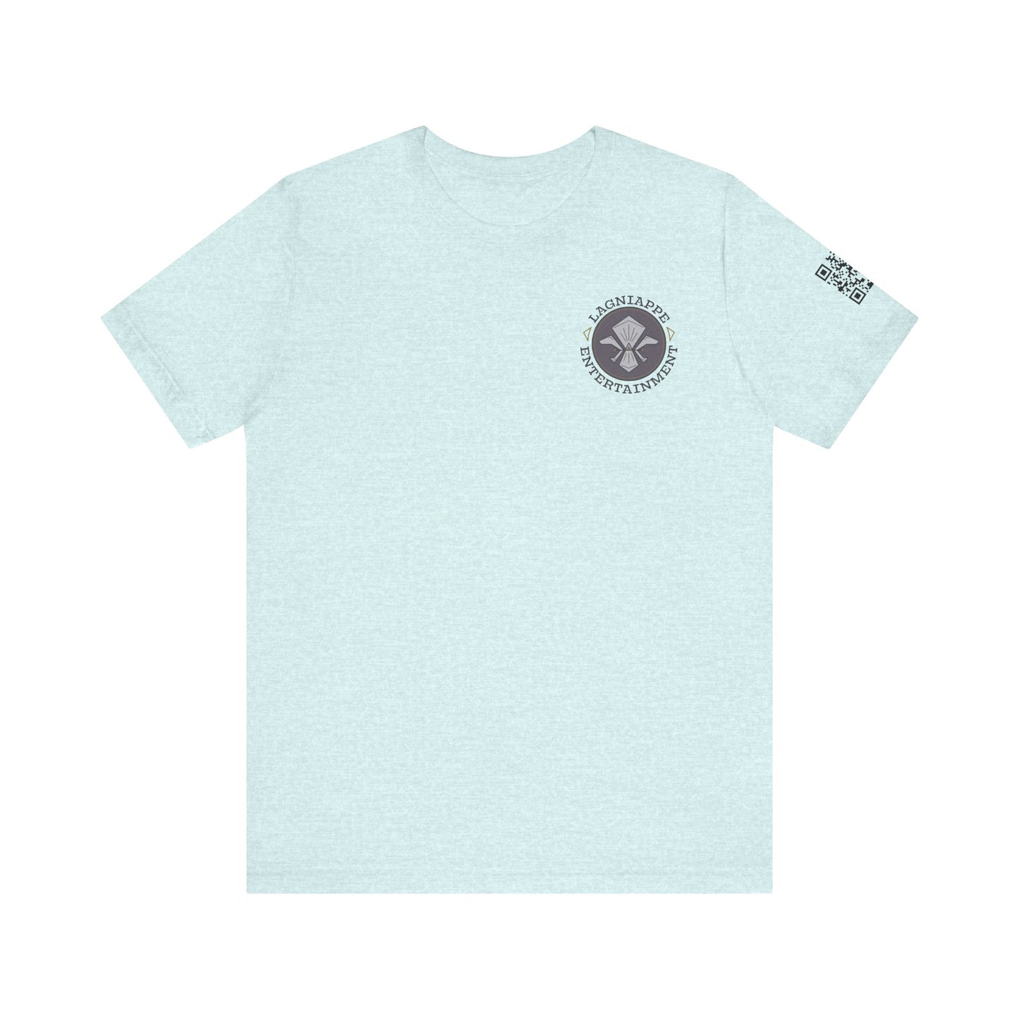 Lagniappe Entertainment Dark Color Logo - Unisex Jersey Tee, Casual Tee, Graphic T-Shirt, Unique Gift, Birthday Gift, Music Festival Apparel