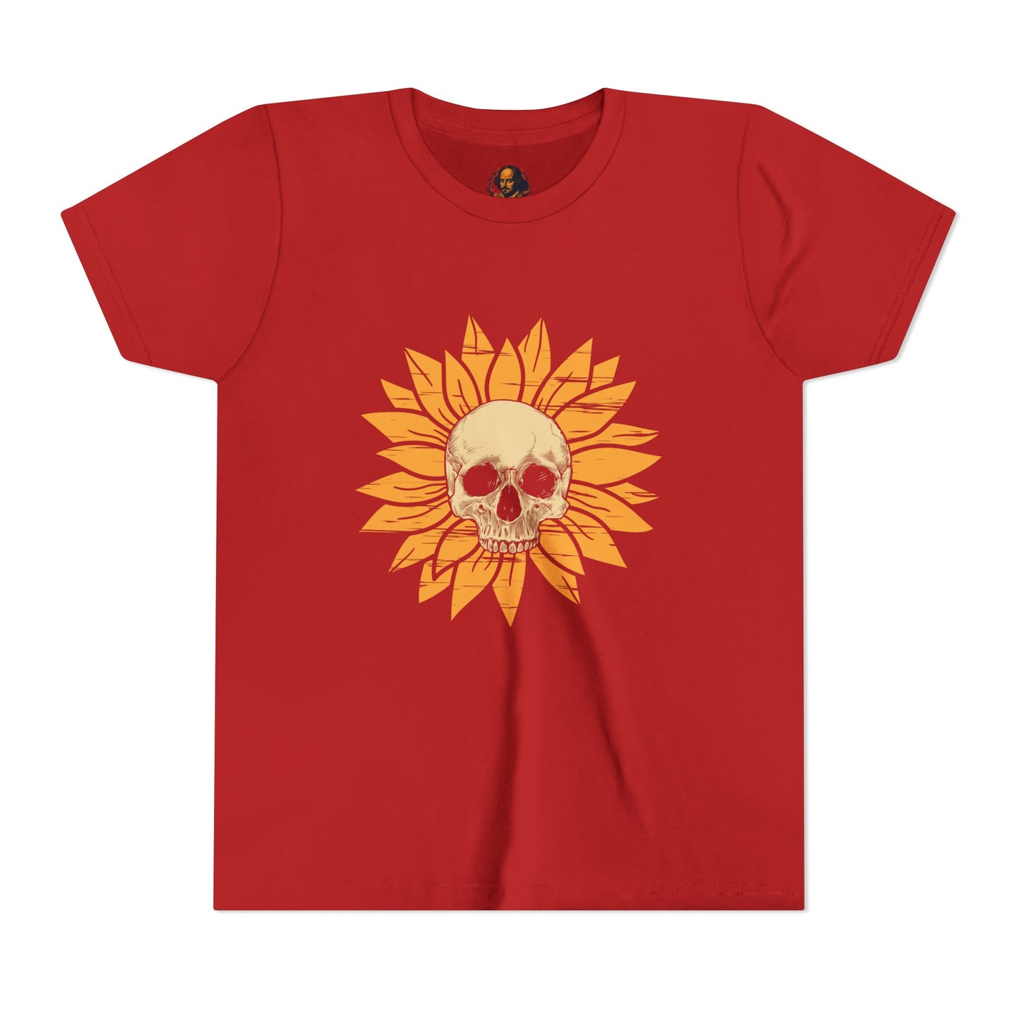 Skull Sunflower Youth Tee