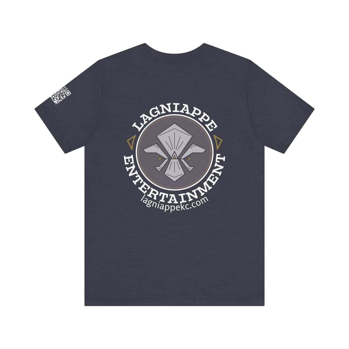 Lagniappe Entertainment Light Color Logo - Unisex Graphic Tee for Music Lovers, Casual Wear, Concerts, Gifts for Him/Her, Everyday T-Shirt