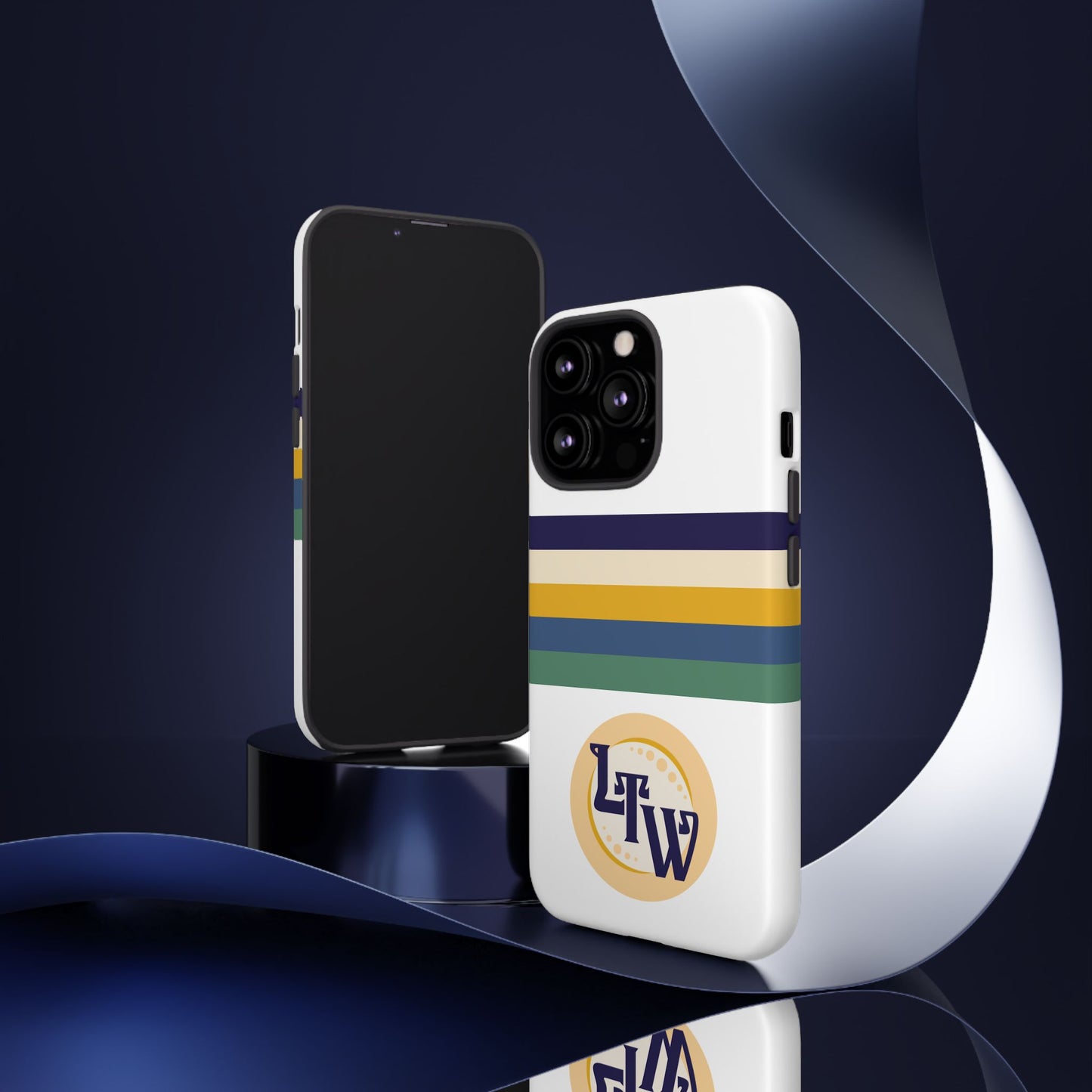 LTW Color Stripe and Monogram Tough Phone Case - iPhone