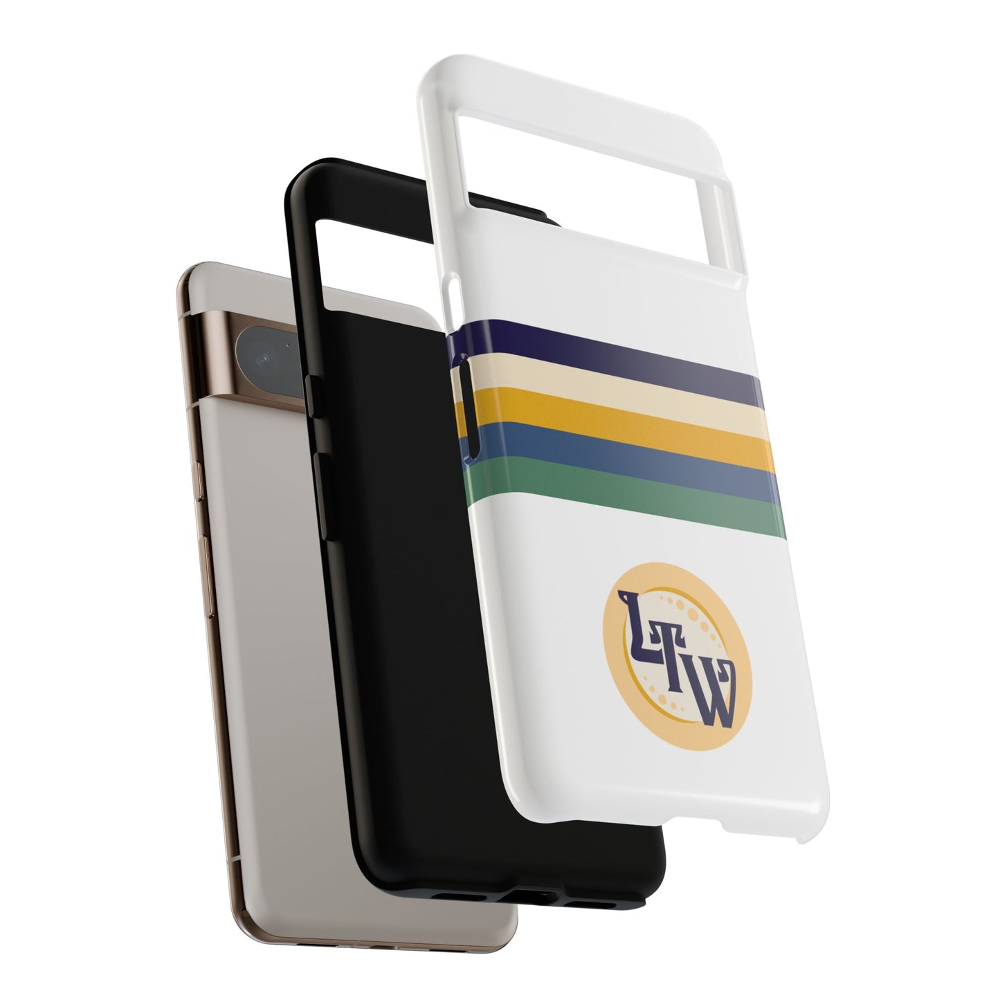 LTW Color Stripe and Monogram Tough Phone Case - Google Pixel