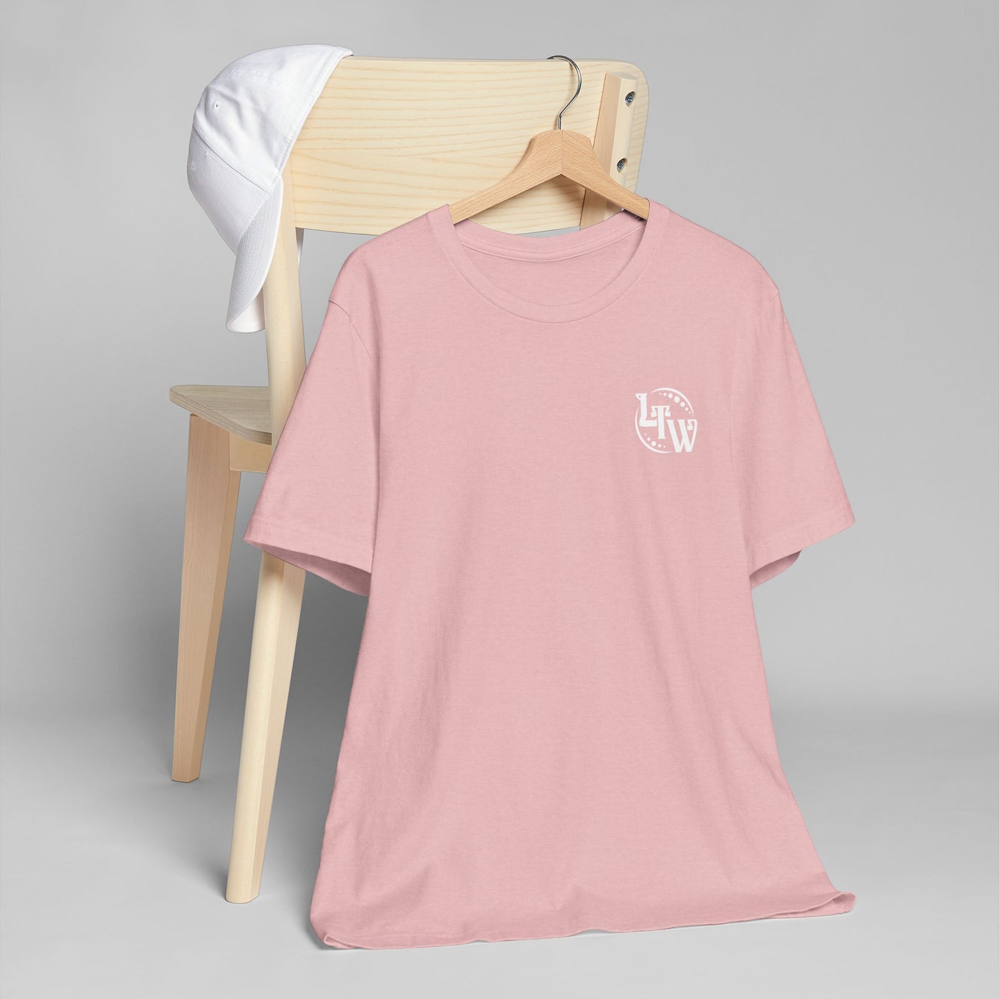 LTW White Monogram Unisex Jersey T-Shirt