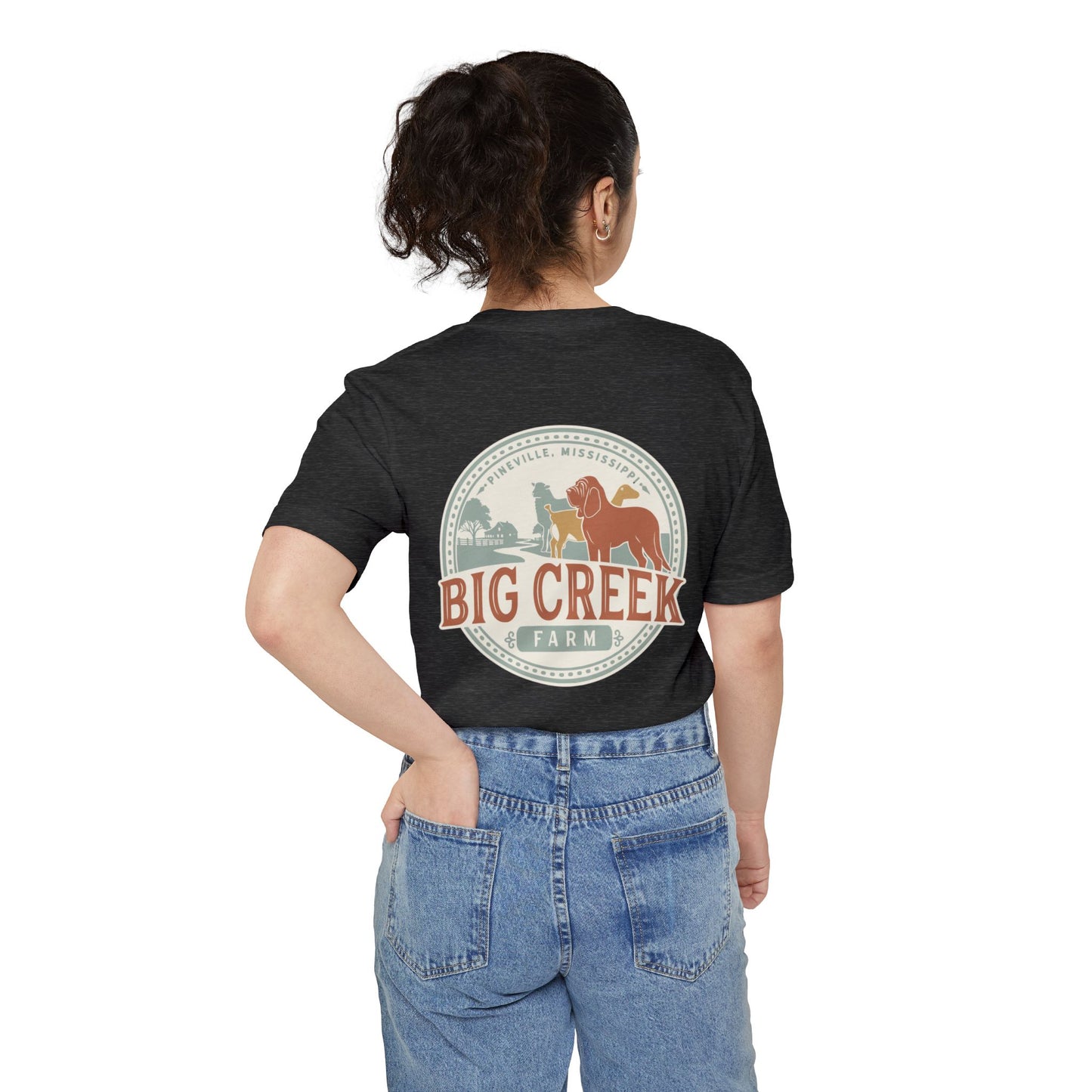 Big Creek Farm Unisex Pocket T-shirt