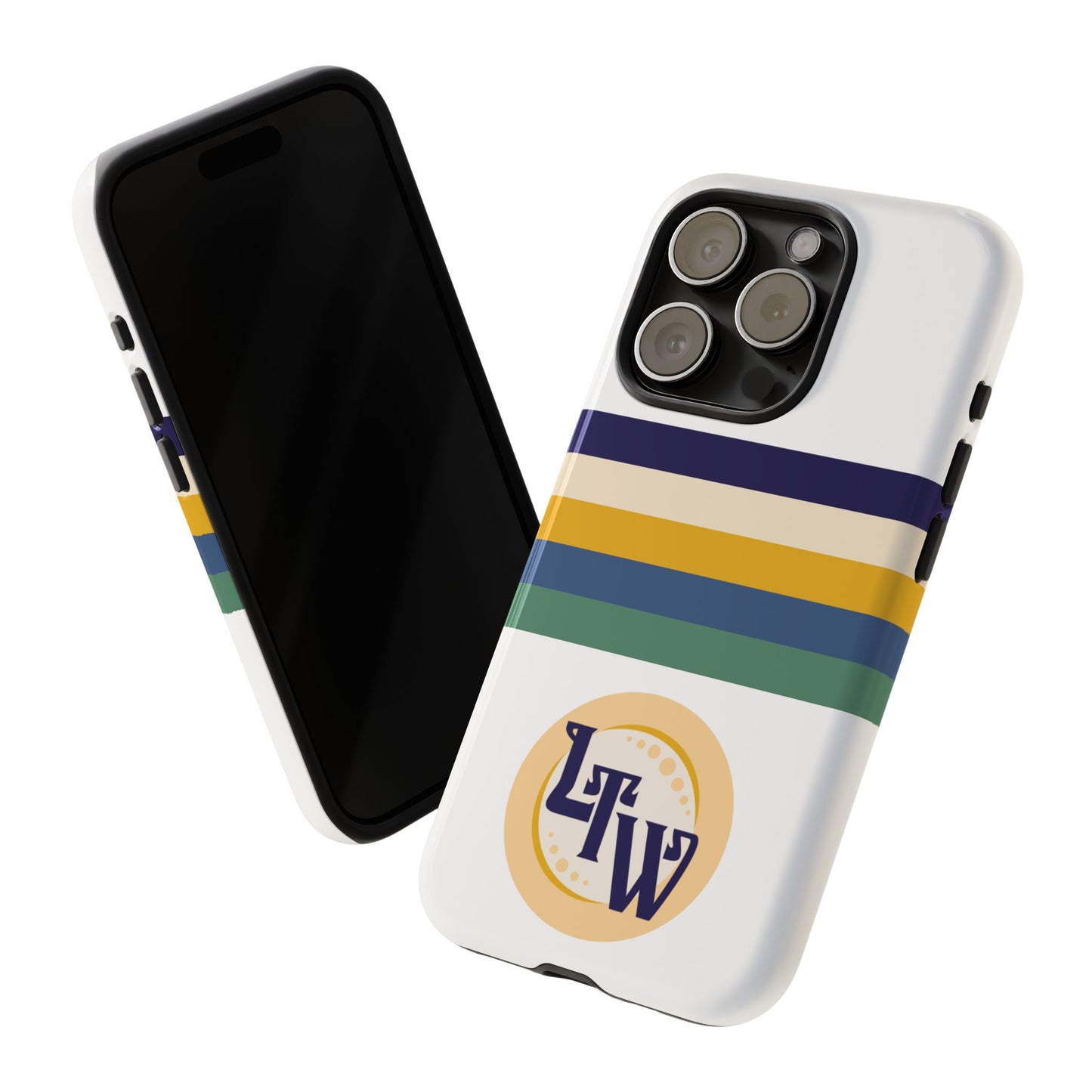 LTW Color Stripe and Monogram Tough Phone Case - iPhone