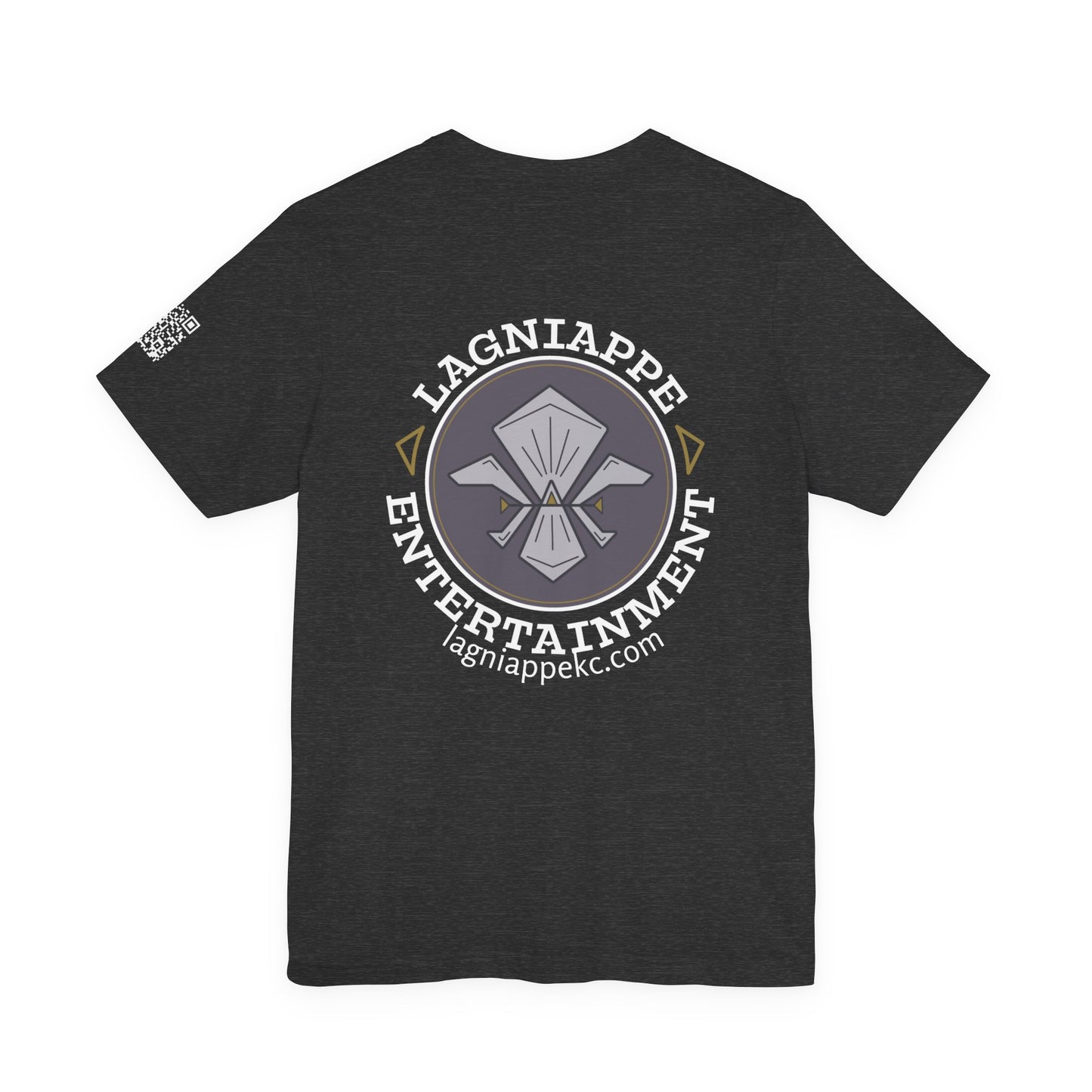 Lagniappe Entertainment Light Color Logo - Unisex Graphic Tee for Music Lovers, Casual Wear, Concerts, Gifts for Him/Her, Everyday T-Shirt