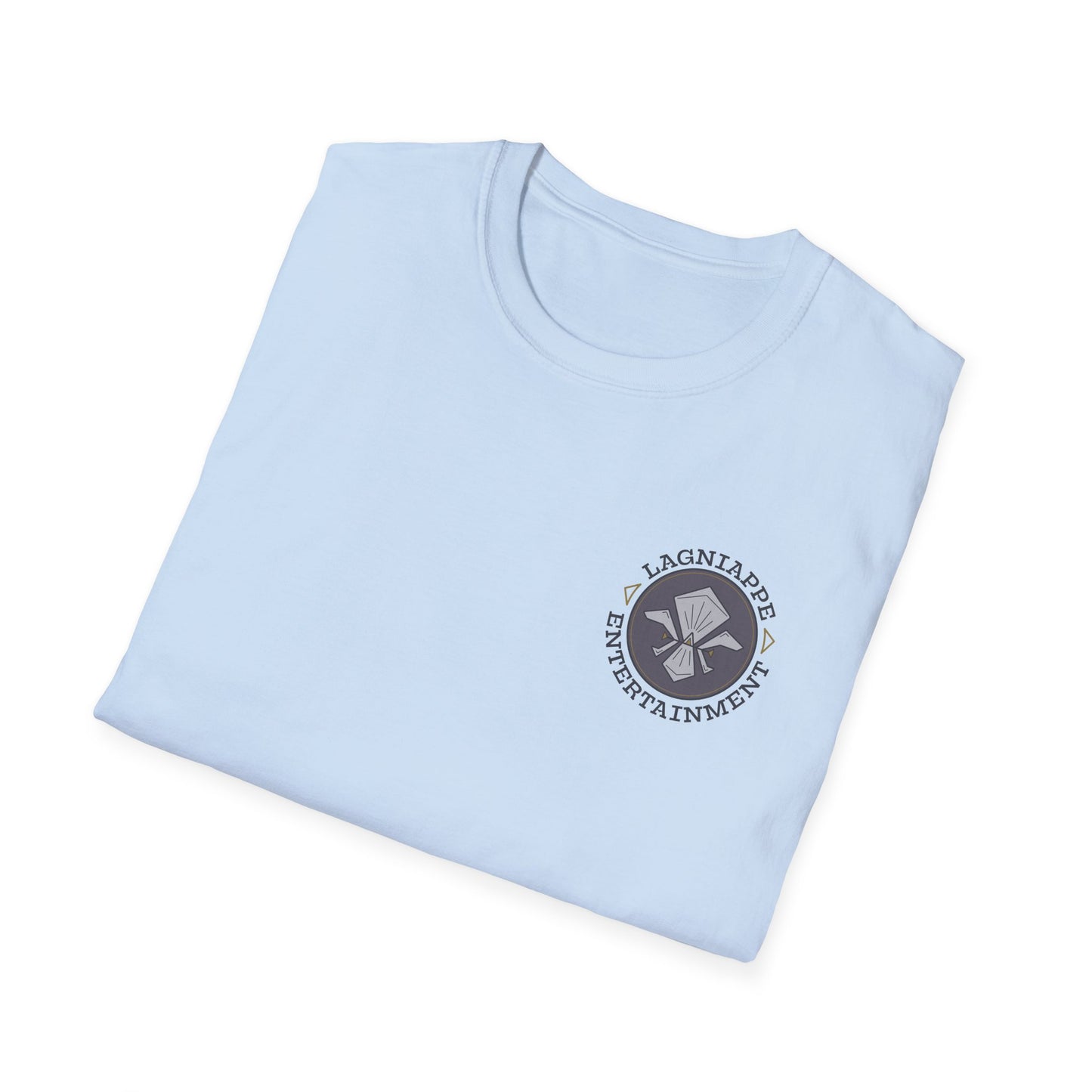 Lagniappe Entertainment Dark Color Logo - Unisex Jersey Tee, Casual Tee, Graphic T-Shirt, Unique Gift, Birthday Gift, Music Festival Apparel