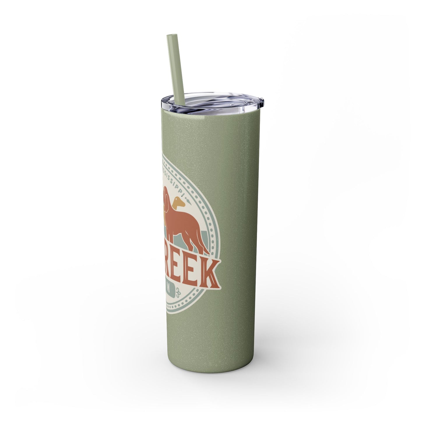 Big Creek Farm Skinny Tumbler with Straw, 20oz