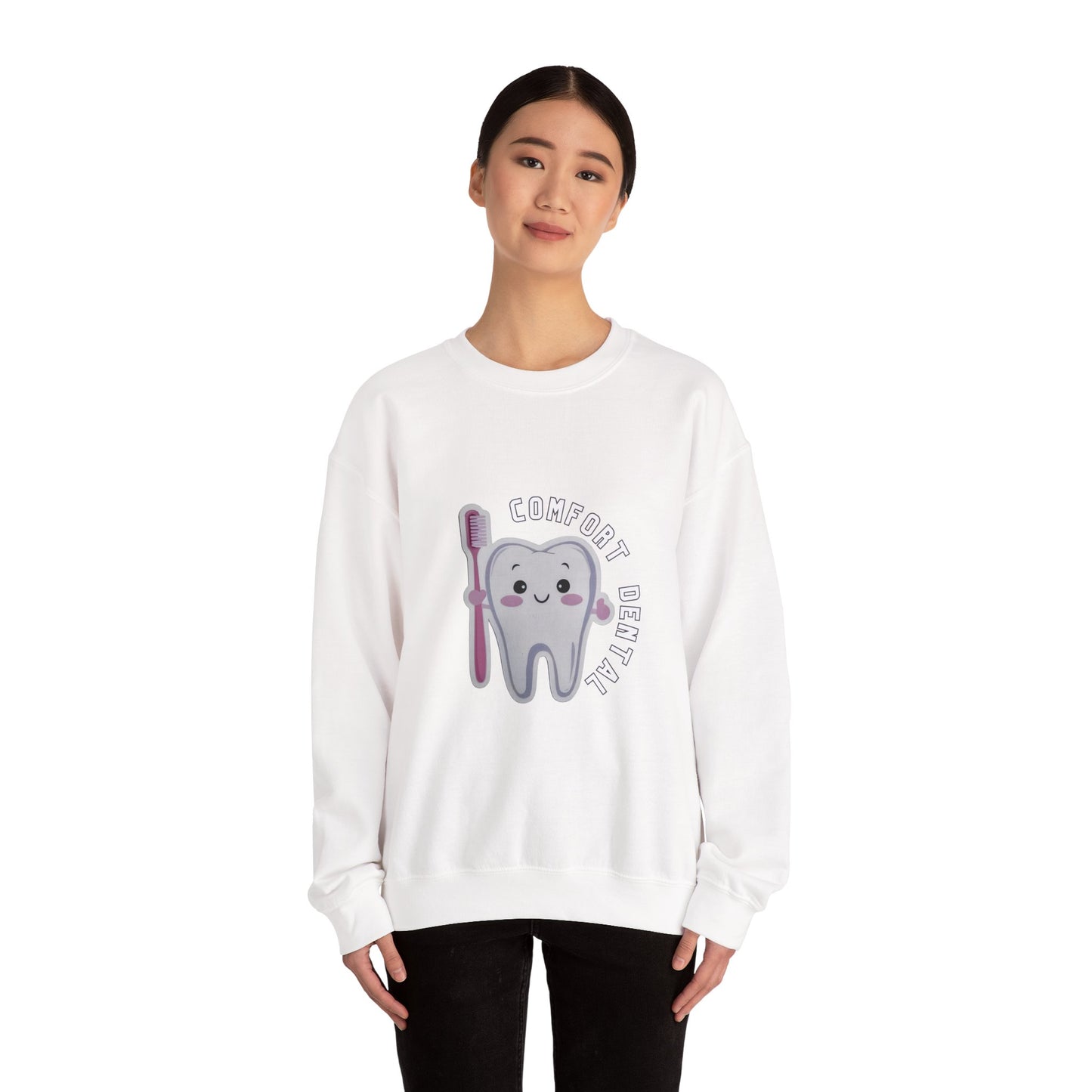 Comfort Dental Front Logo Crewneck Sweatshirt Unisex