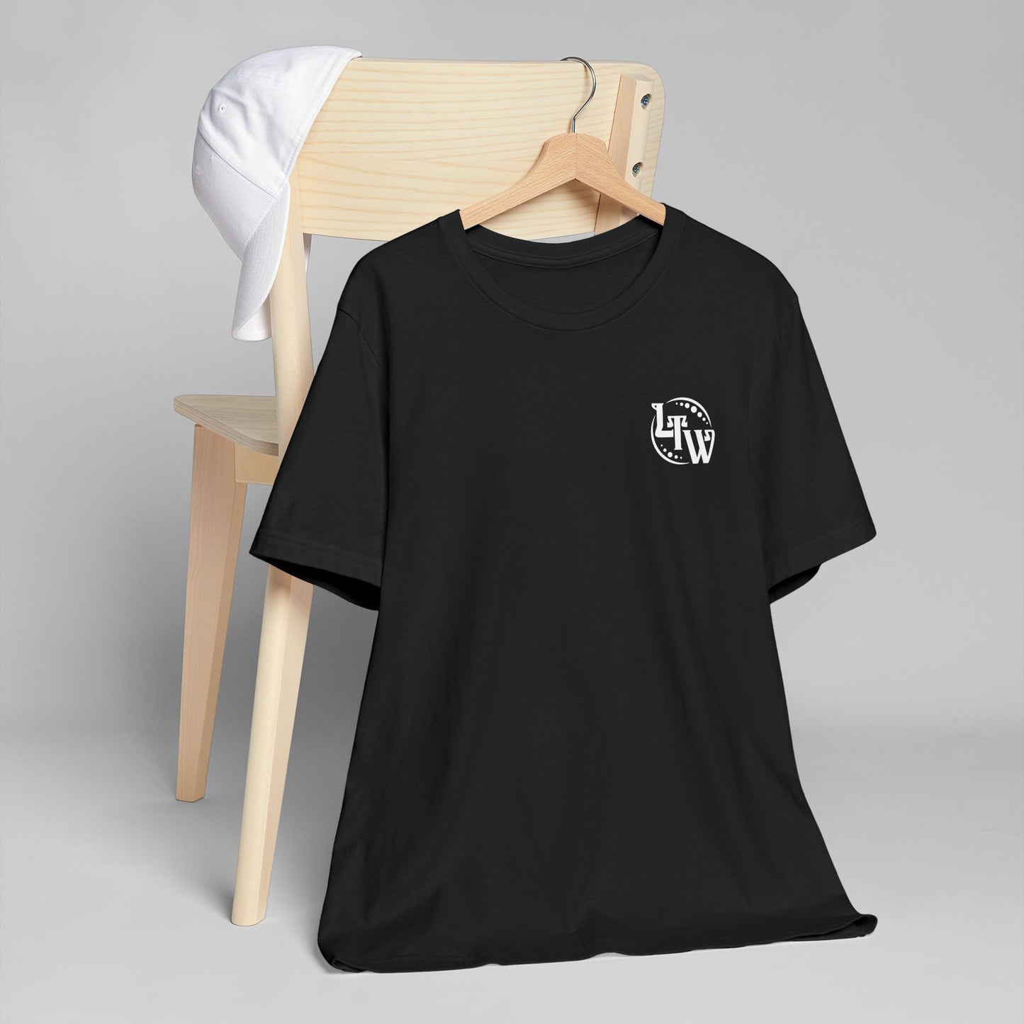 LTW White Monogram Unisex Jersey T-Shirt