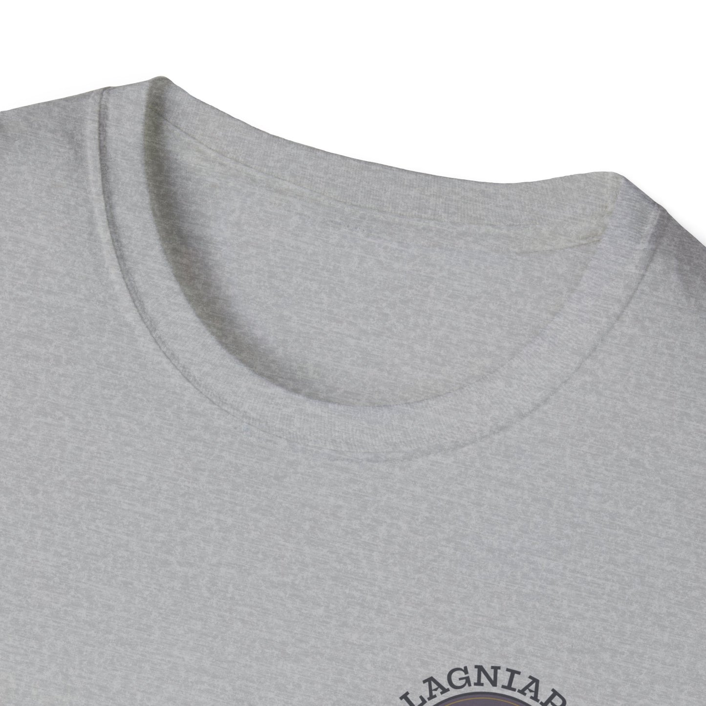 Lagniappe Entertainment Dark Color Logo - Unisex Jersey Tee, Casual Tee, Graphic T-Shirt, Unique Gift, Birthday Gift, Music Festival Apparel