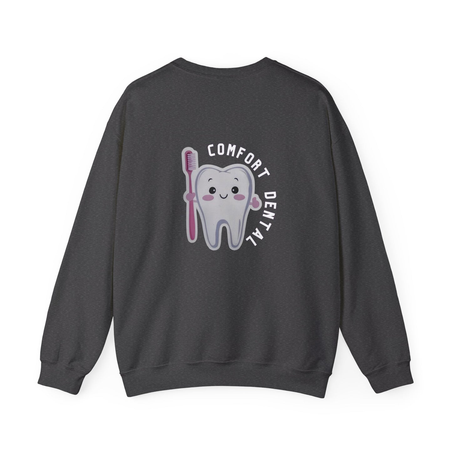 Comfort Dental Pocket and Back Logo Crewneck Sweatshirt Unisex