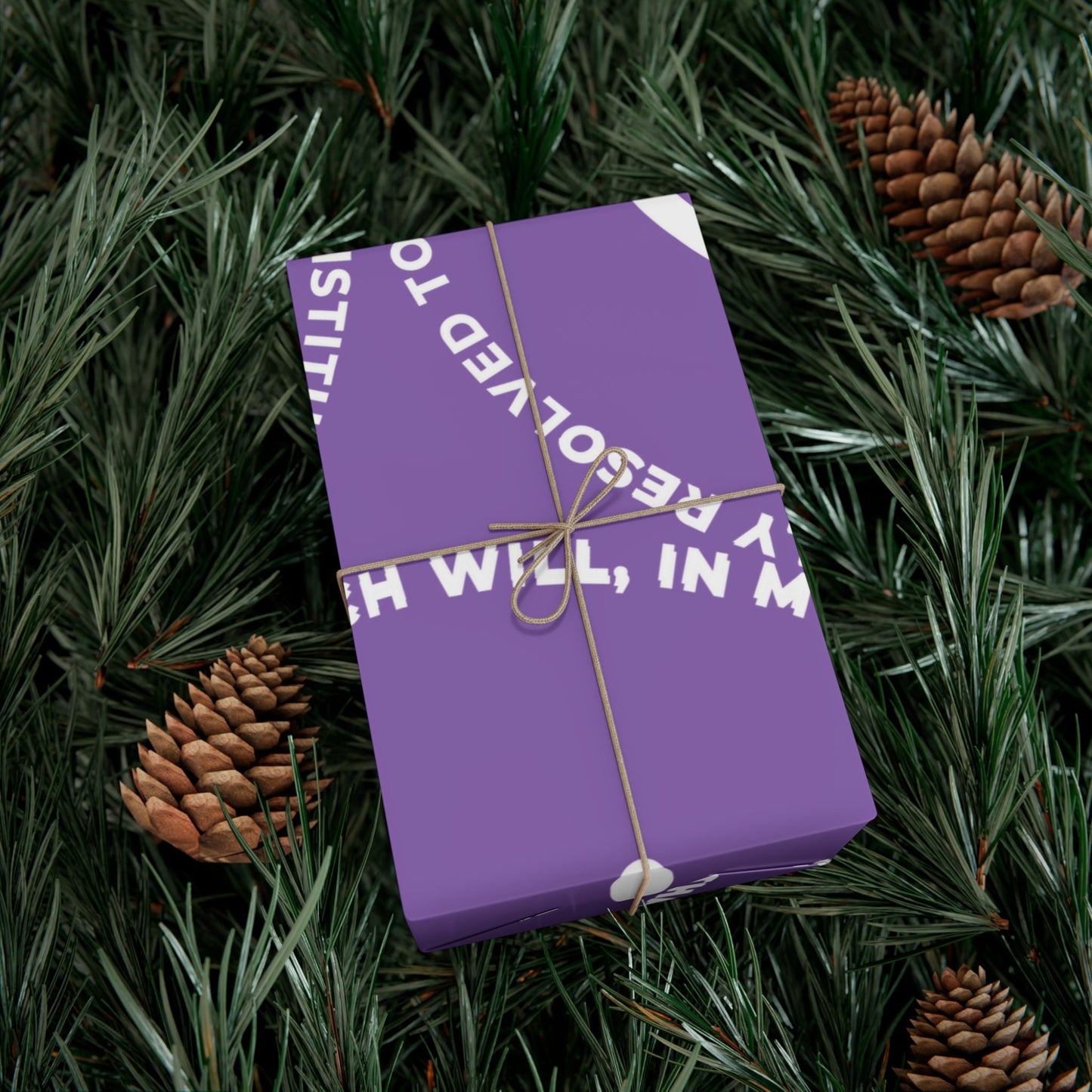 Jane Austen Quote Gift Wrap Paper