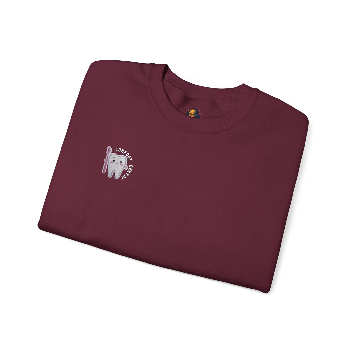 Comfort Dental Pocket and Back Logo Crewneck Sweatshirt Unisex