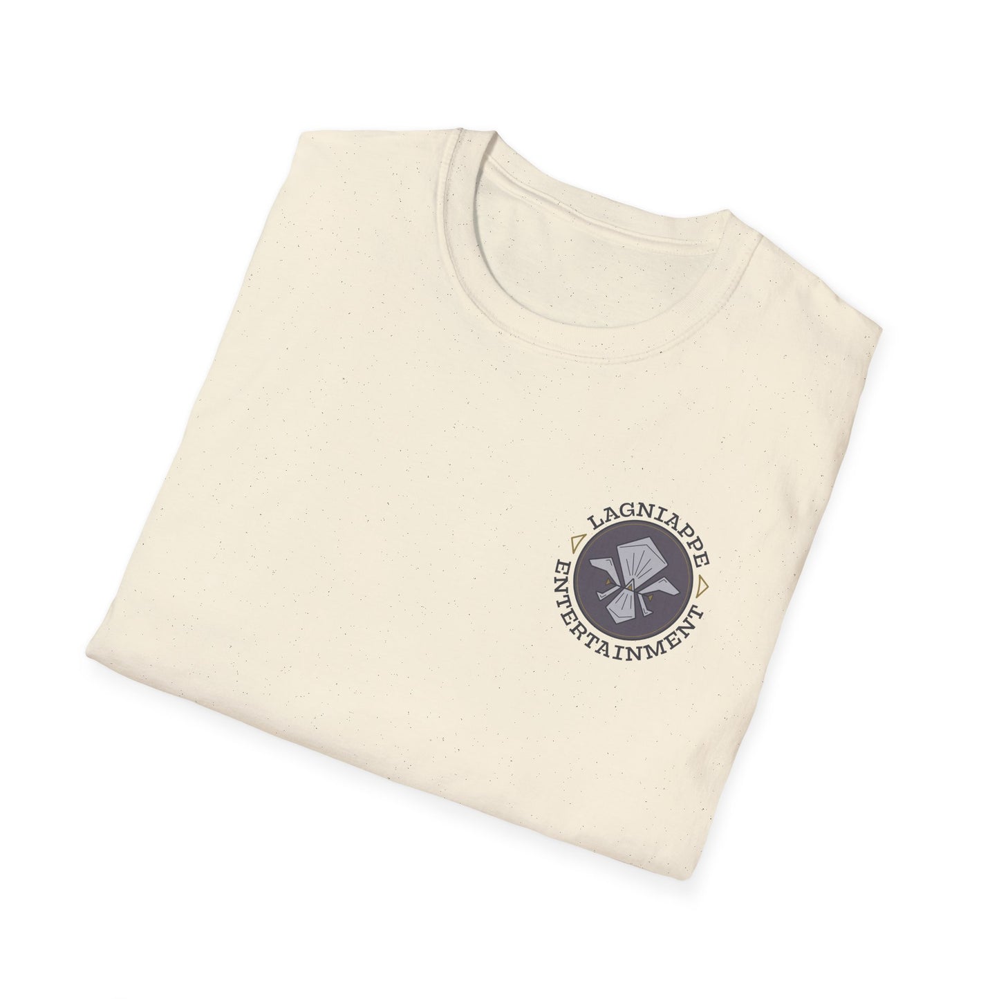 Lagniappe Entertainment Dark Color Logo - Unisex Jersey Tee, Casual Tee, Graphic T-Shirt, Unique Gift, Birthday Gift, Music Festival Apparel