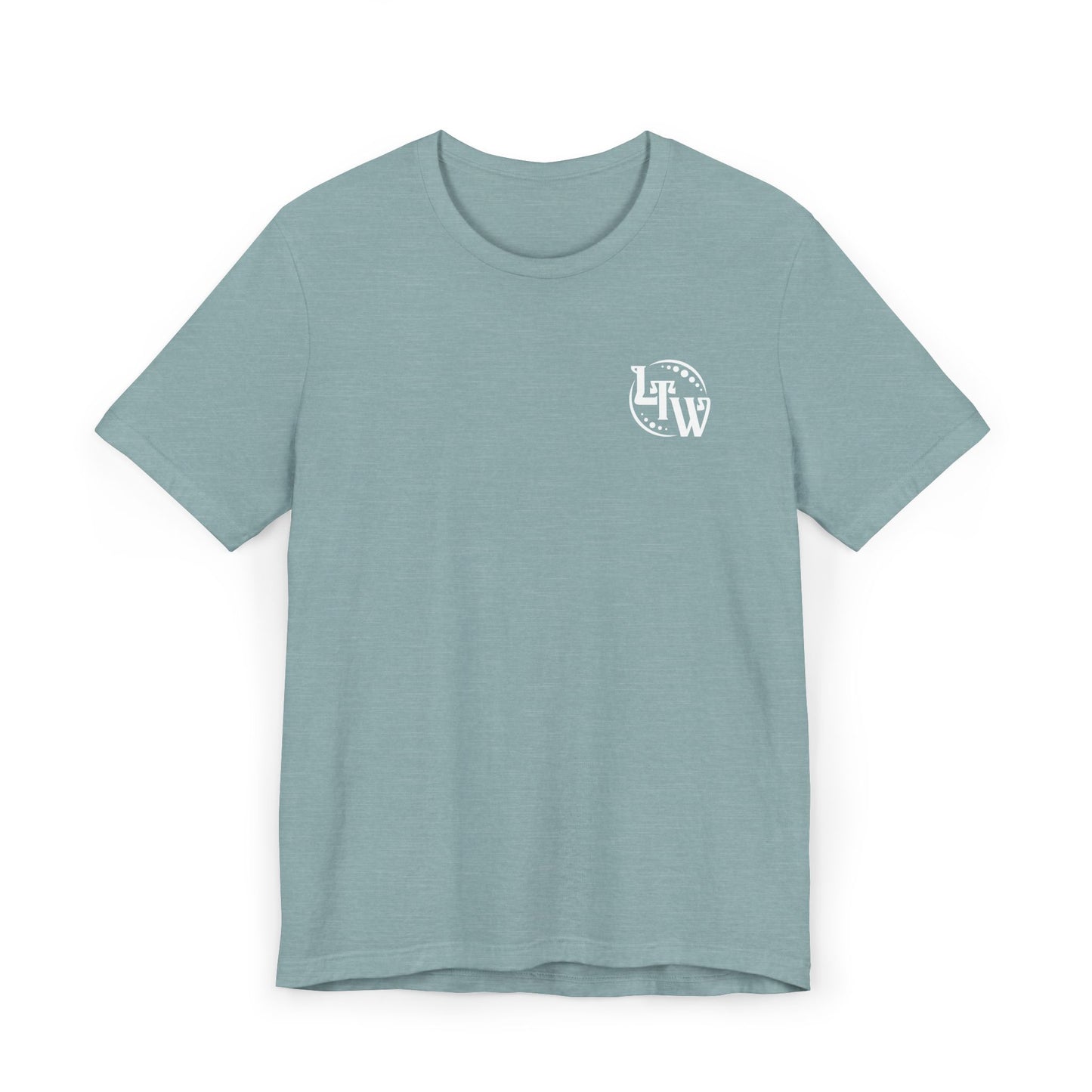 LTW White Monogram Unisex Jersey T-Shirt