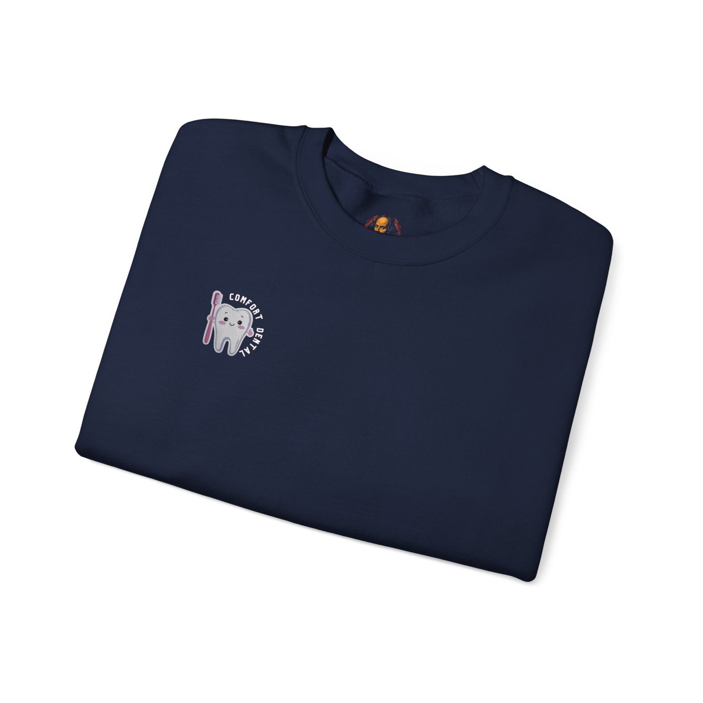 Comfort Dental Pocket and Back Logo Crewneck Sweatshirt Unisex