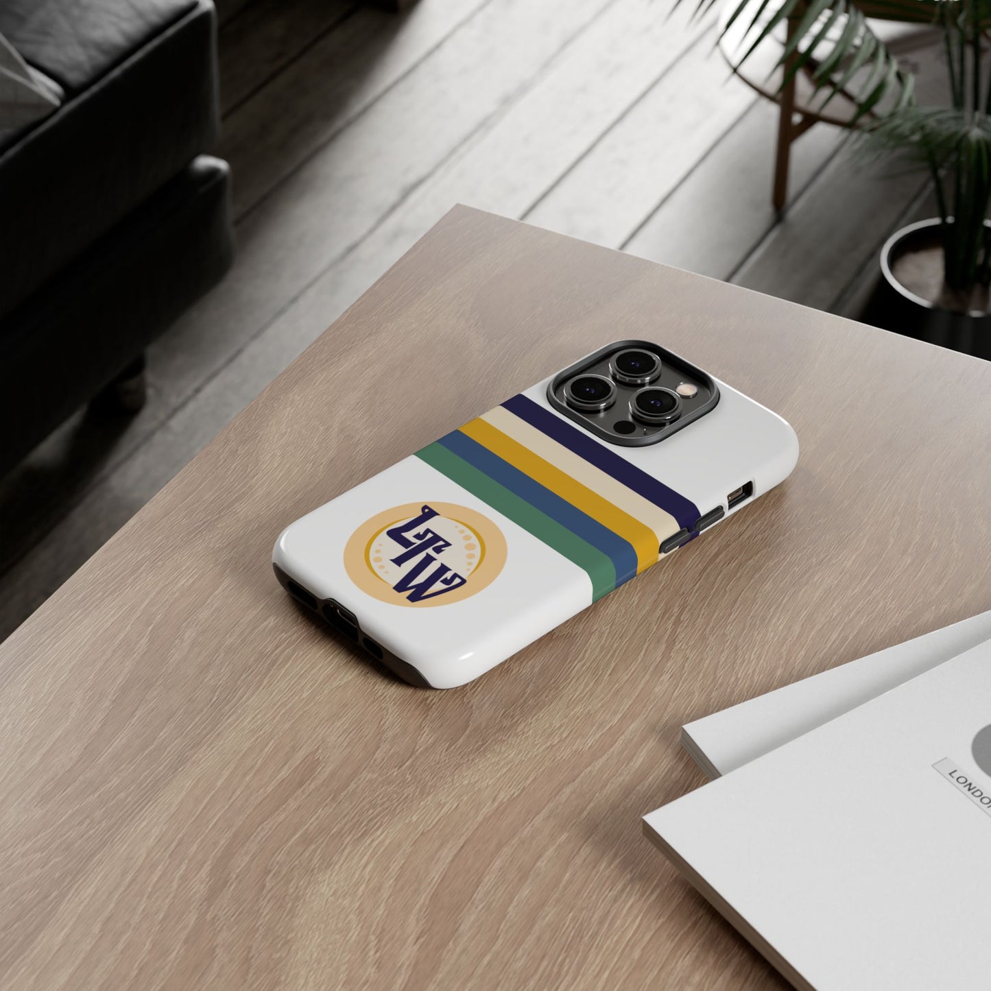 LTW Color Stripe and Monogram Tough Phone Case - iPhone