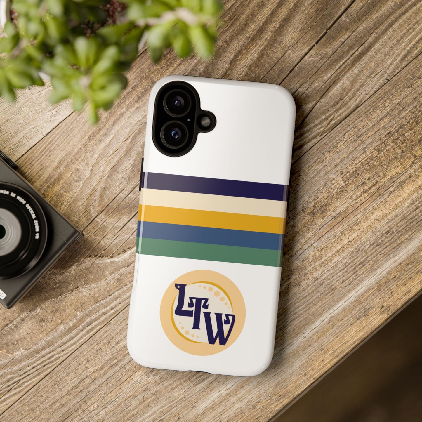 LTW Color Stripe and Monogram Tough Phone Case - iPhone