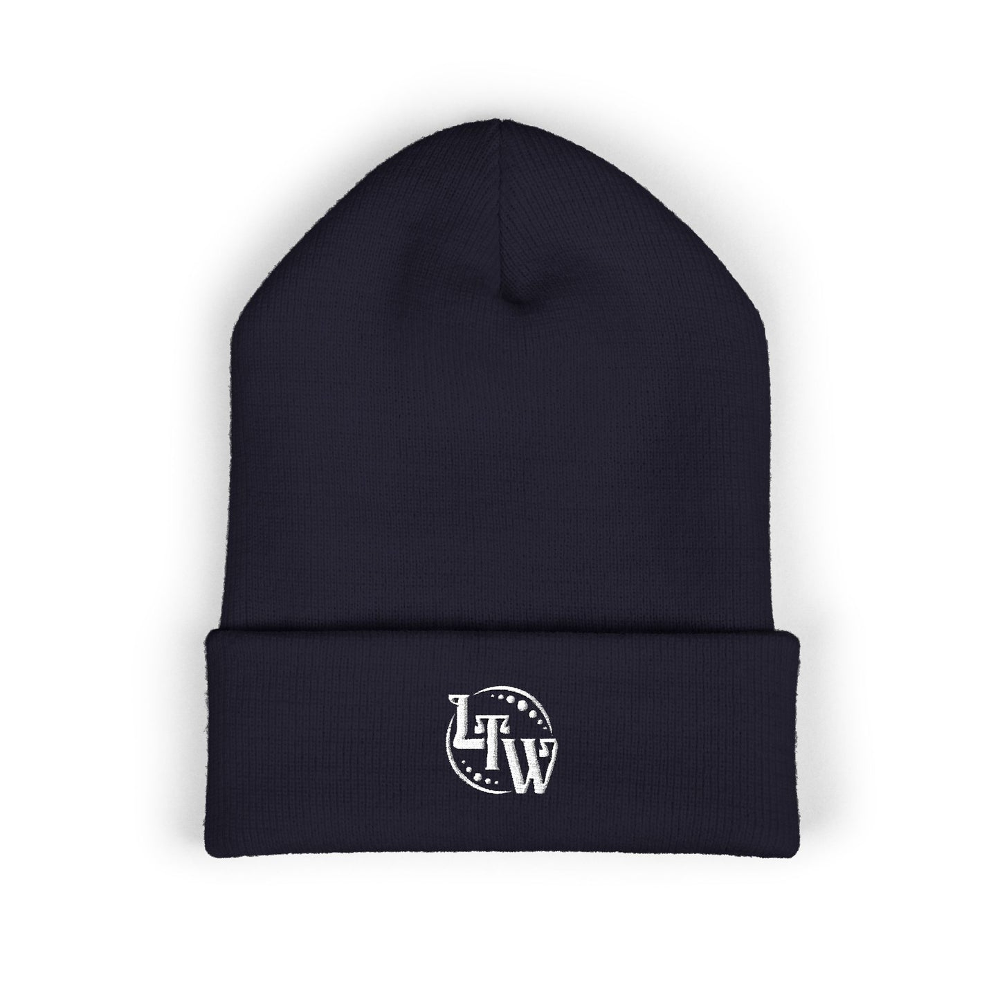 LTW Monogram Embroidered Cuffed Beanie