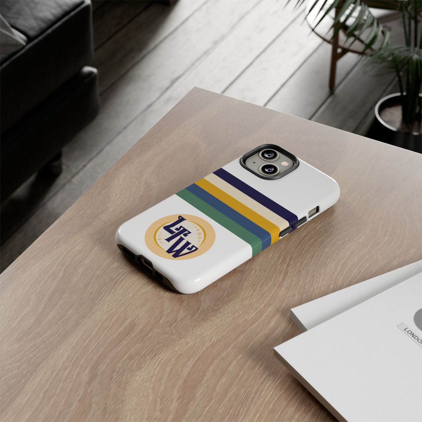 LTW Color Stripe and Monogram Tough Phone Case - iPhone