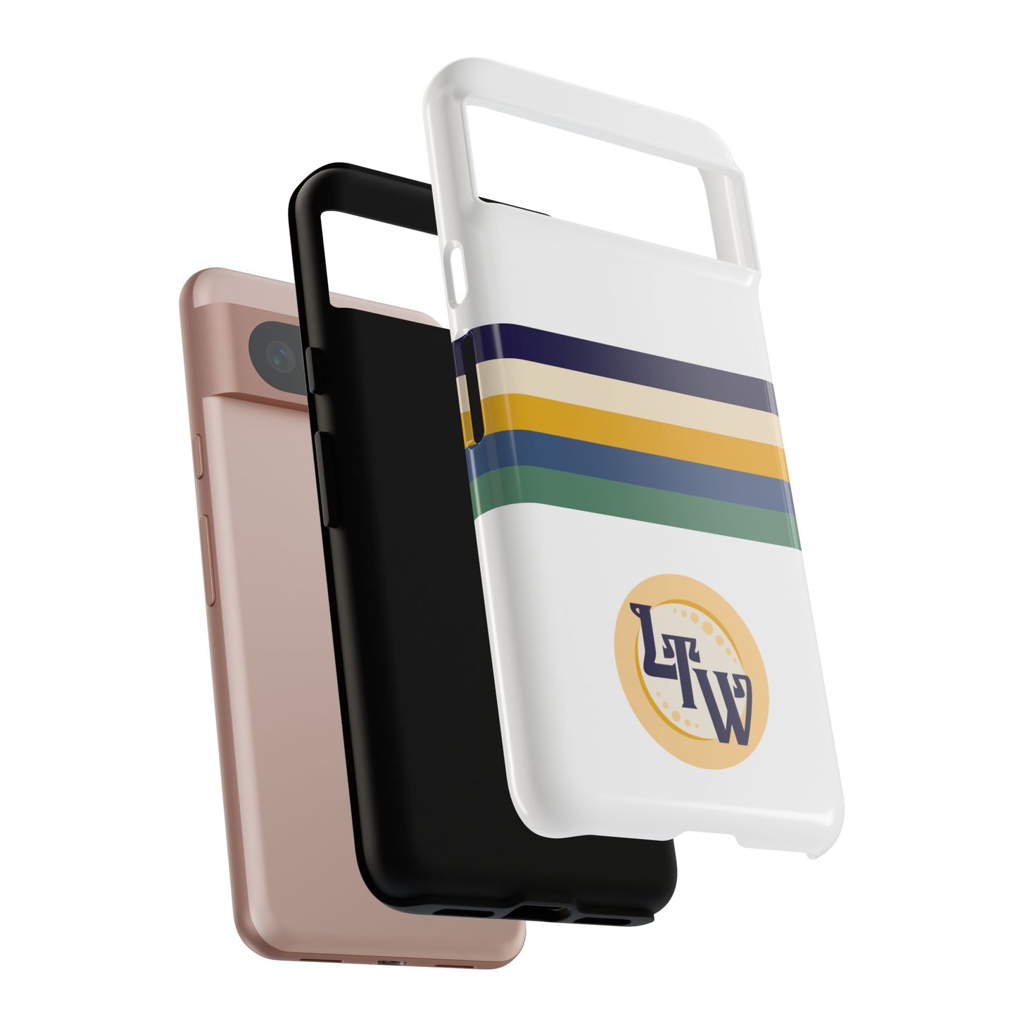 LTW Color Stripe and Monogram Tough Phone Case - Google Pixel
