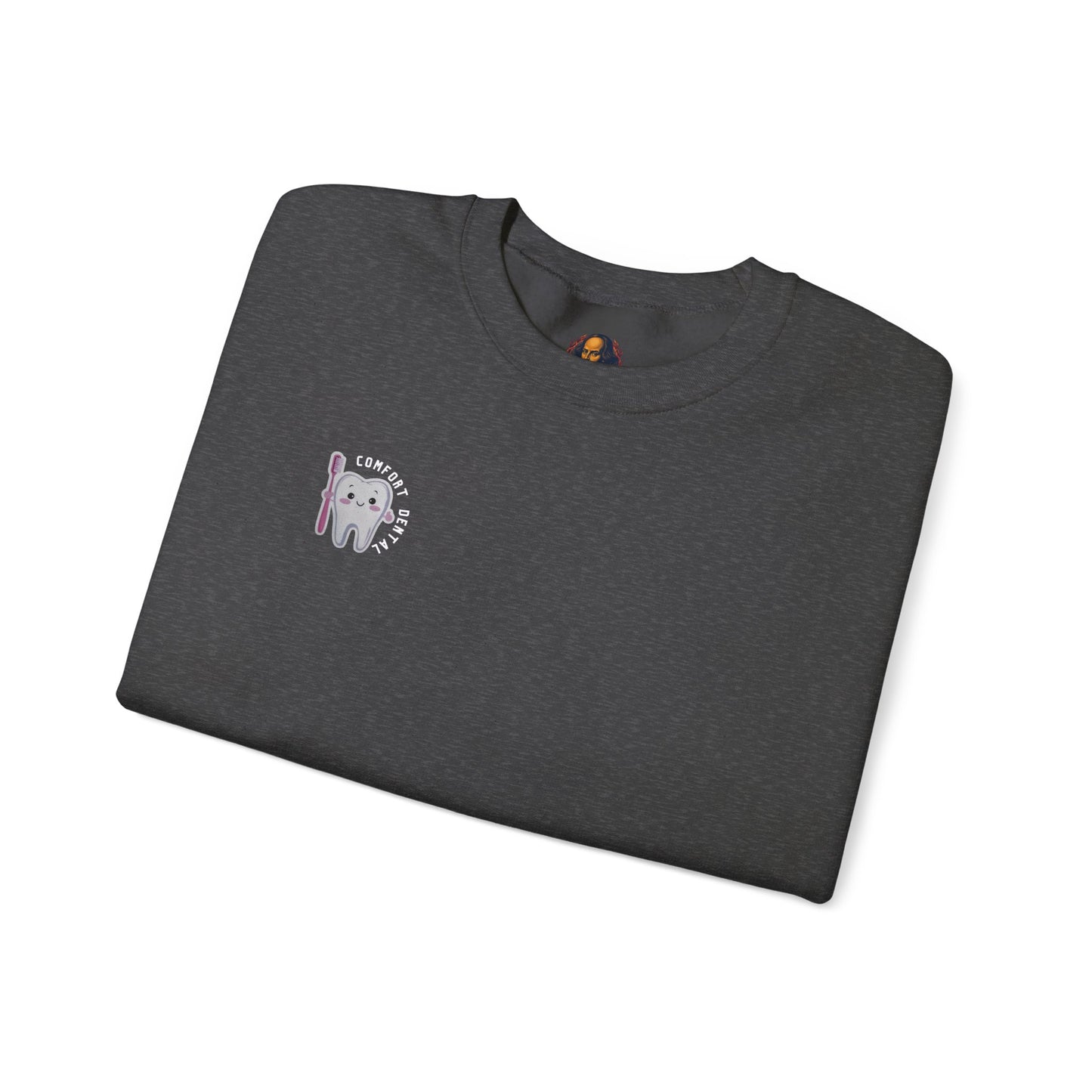 Comfort Dental Pocket and Back Logo Crewneck Sweatshirt Unisex