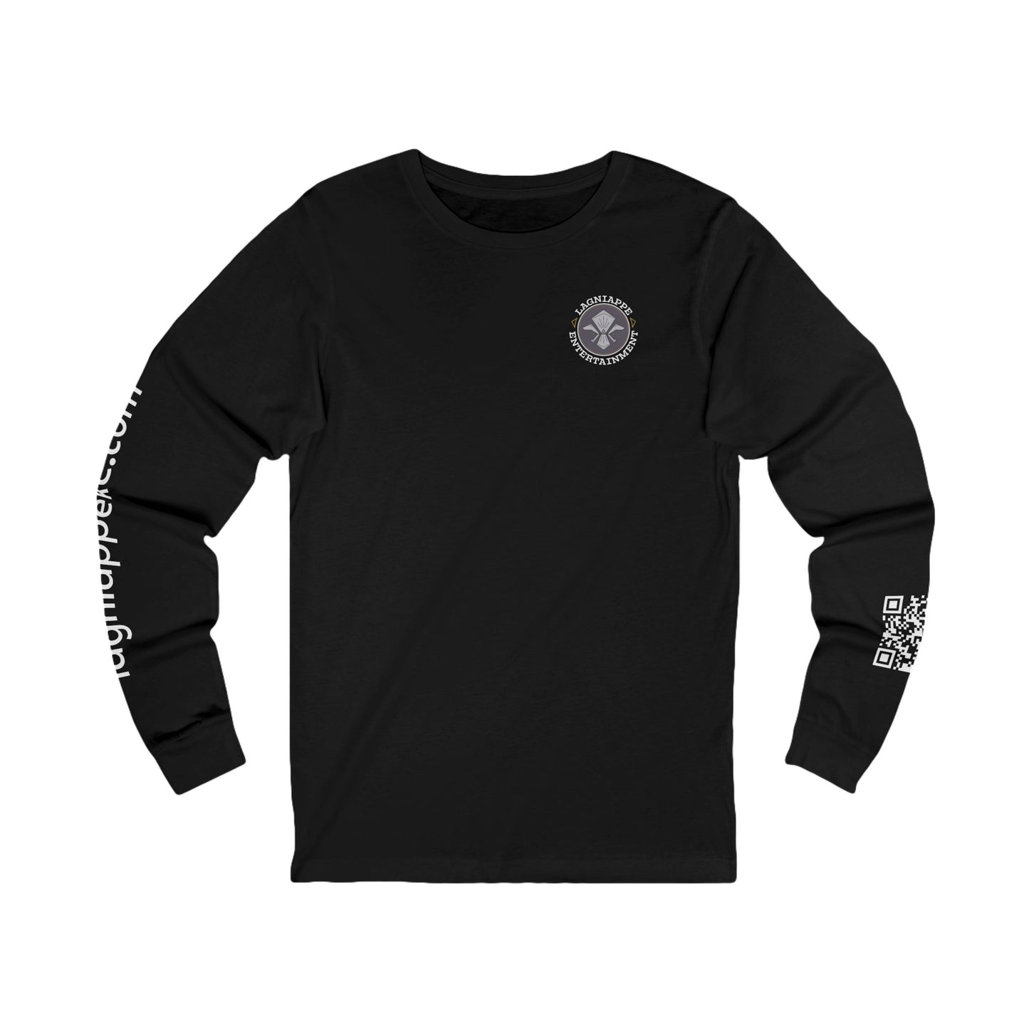 Lagniappe Entertainment Dark Color Logo - Men's UV Protection Long Sleeve Shirt (AOP)