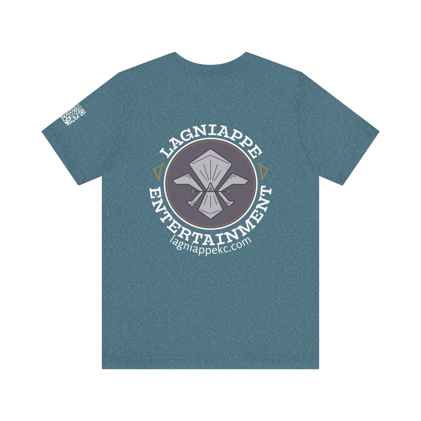 Lagniappe Entertainment Light Color Logo - Unisex Graphic Tee for Music Lovers, Casual Wear, Concerts, Gifts for Him/Her, Everyday T-Shirt