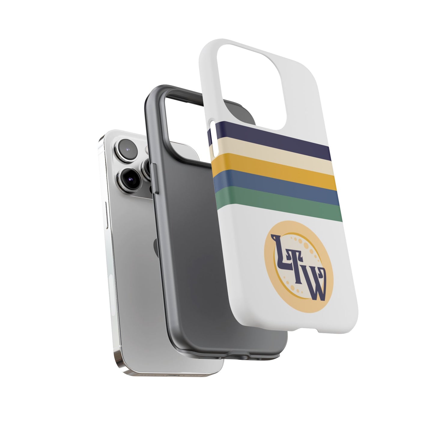 LTW Color Stripe and Monogram Tough Phone Case - iPhone
