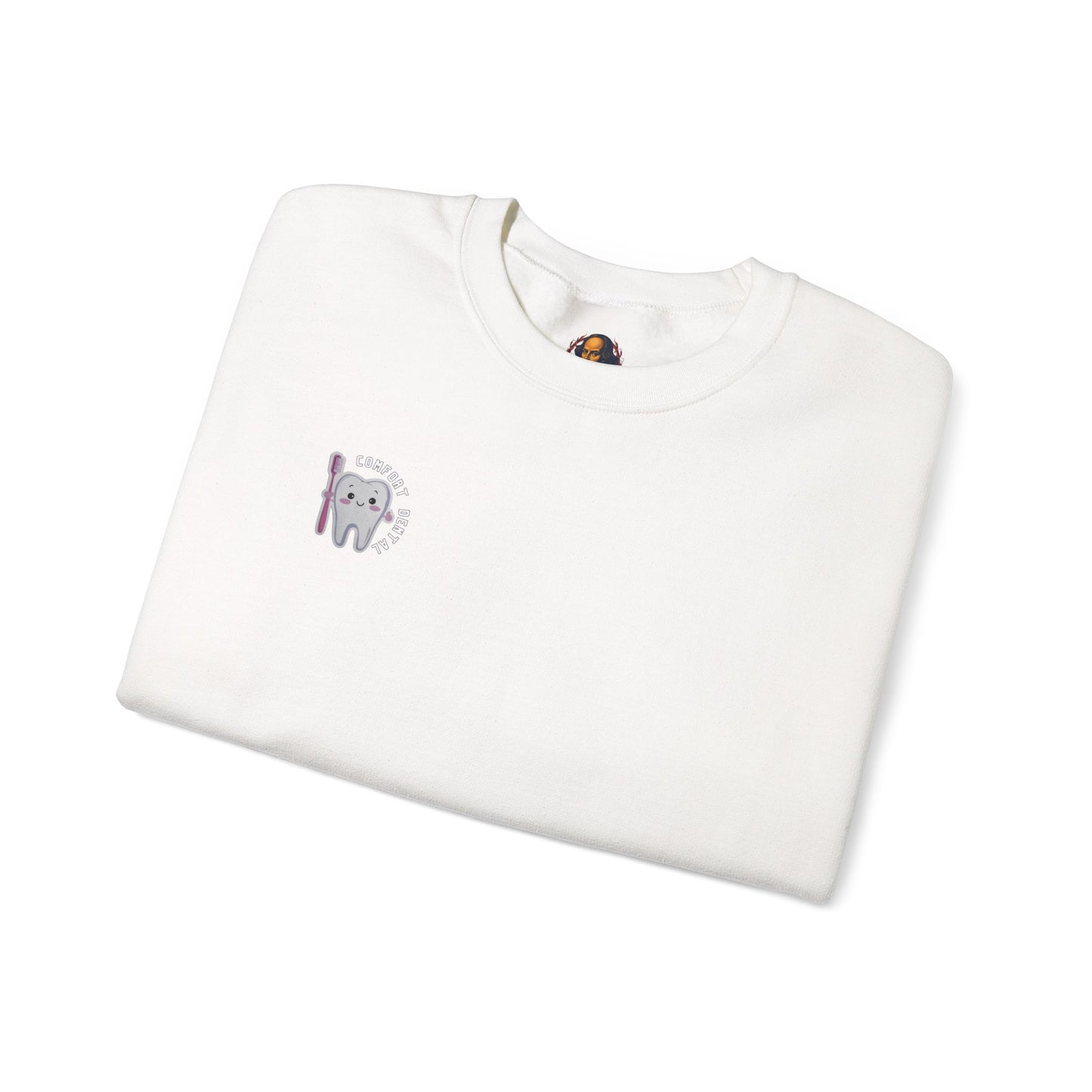 Comfort Dental Pocket and Back Logo Crewneck Sweatshirt Unisex