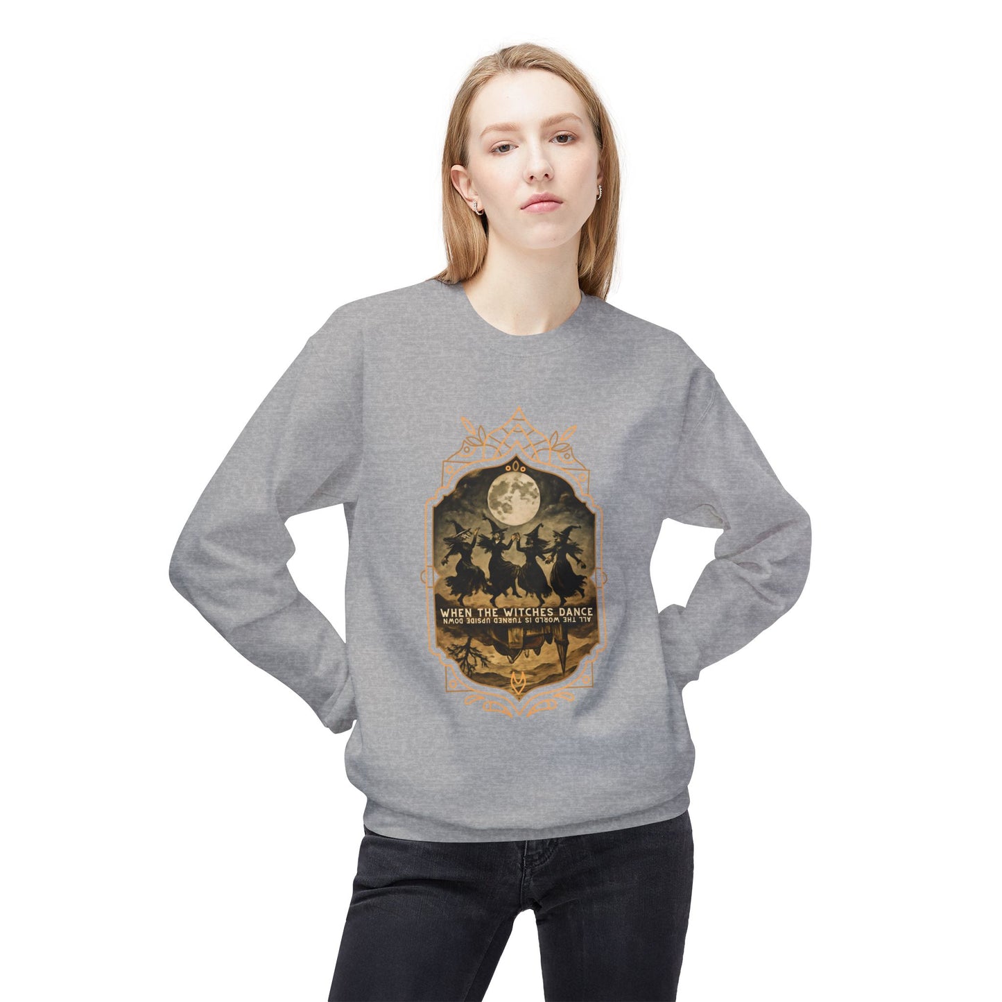 When the witches dance, all the world is turned upside down Unisex Long Sleeve Tee