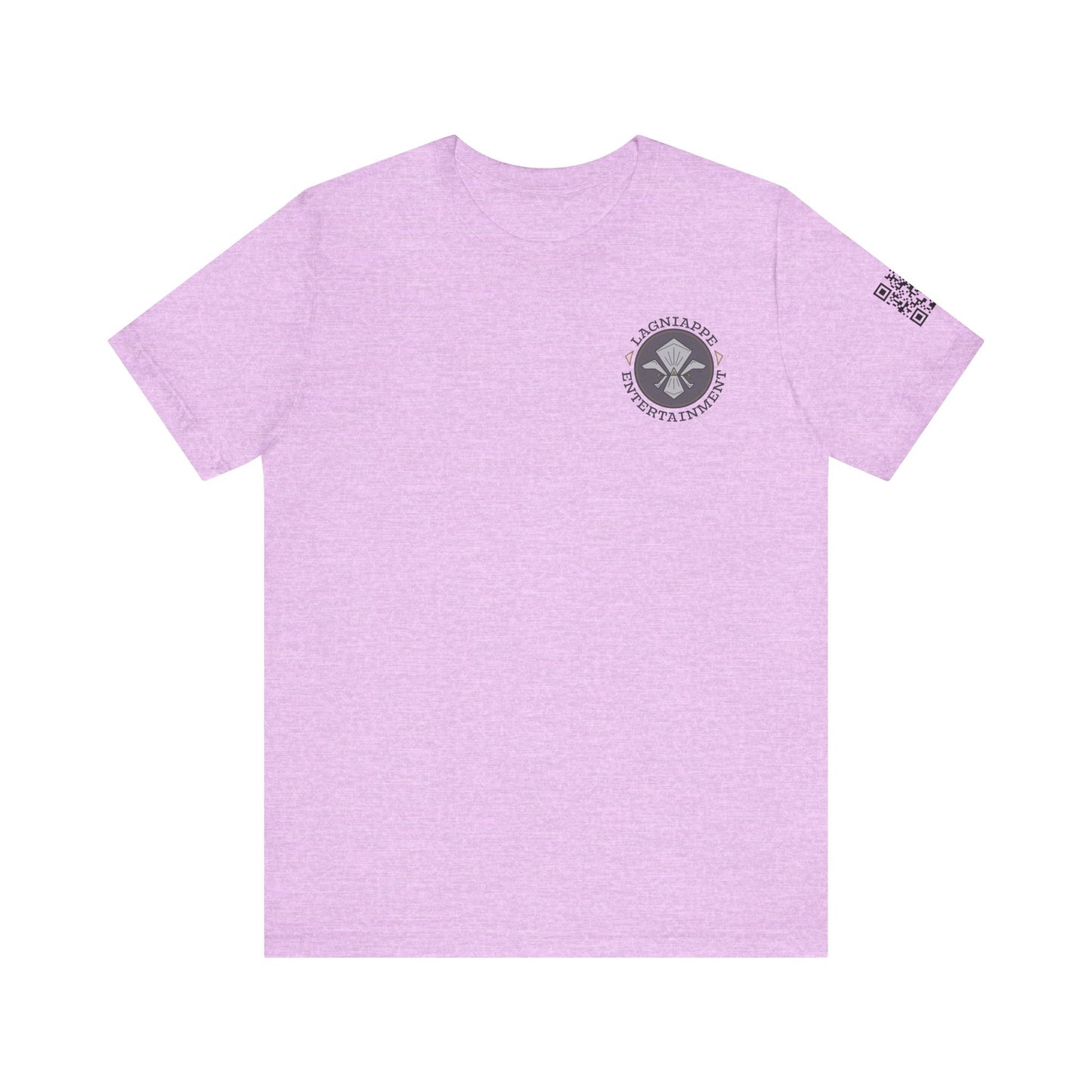 Lagniappe Entertainment Dark Color Logo - Unisex Jersey Tee, Casual Tee, Graphic T-Shirt, Unique Gift, Birthday Gift, Music Festival Apparel