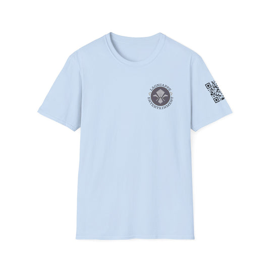 Lagniappe Entertainment Dark Color Logo - Unisex Jersey Tee, Casual Tee, Graphic T-Shirt, Unique Gift, Birthday Gift, Music Festival Apparel