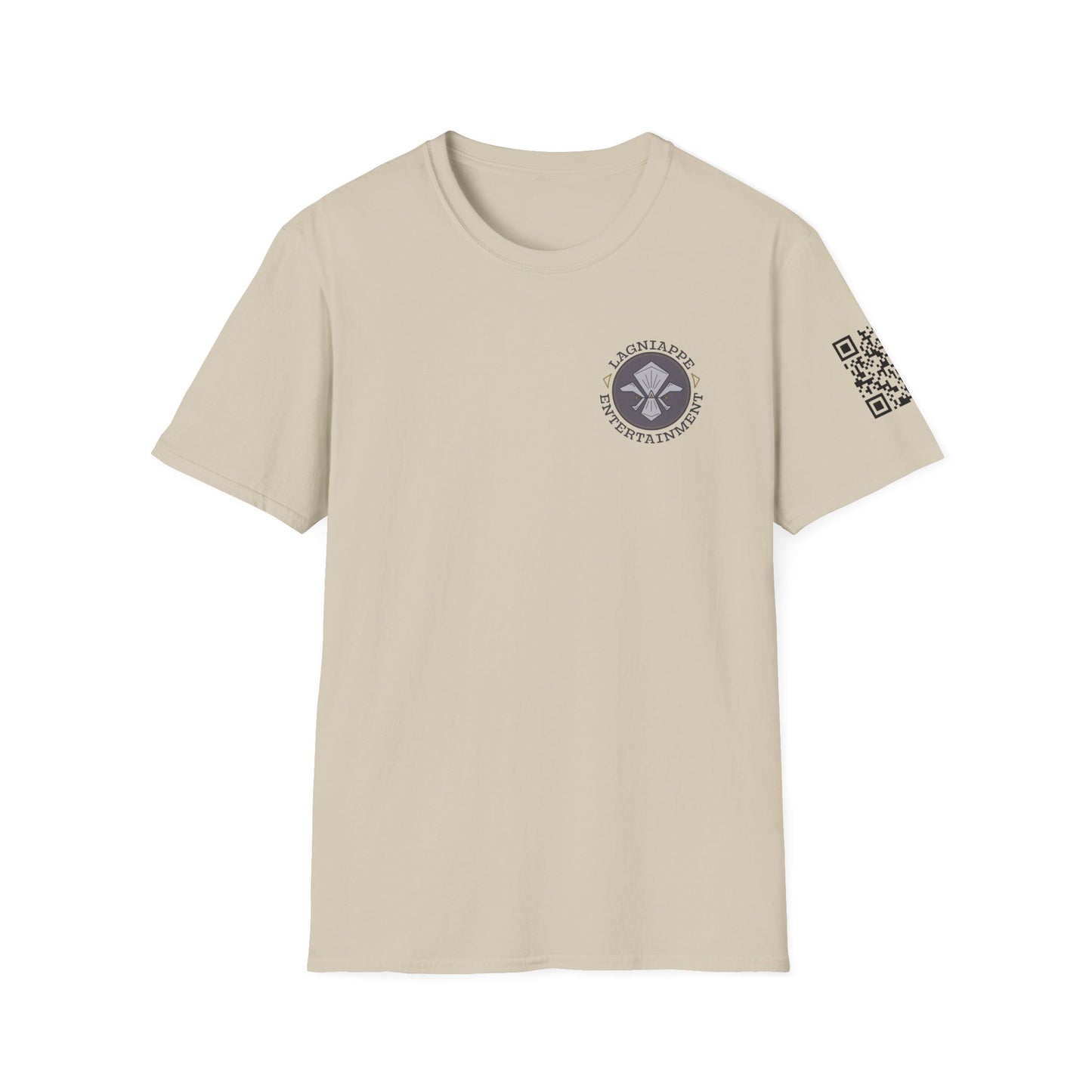 Lagniappe Entertainment Dark Color Logo - Unisex Jersey Tee, Casual Tee, Graphic T-Shirt, Unique Gift, Birthday Gift, Music Festival Apparel
