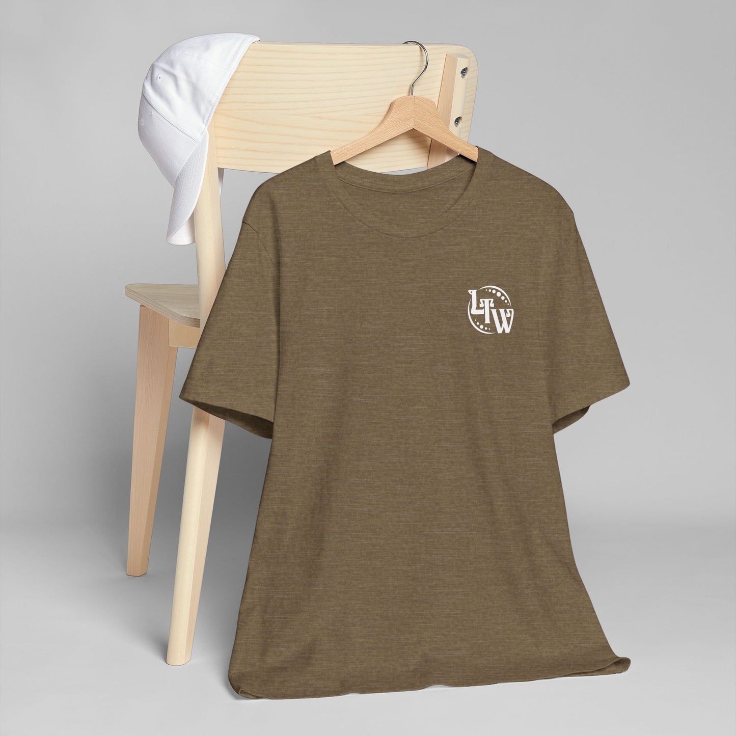 LTW White Monogram Unisex Jersey T-Shirt