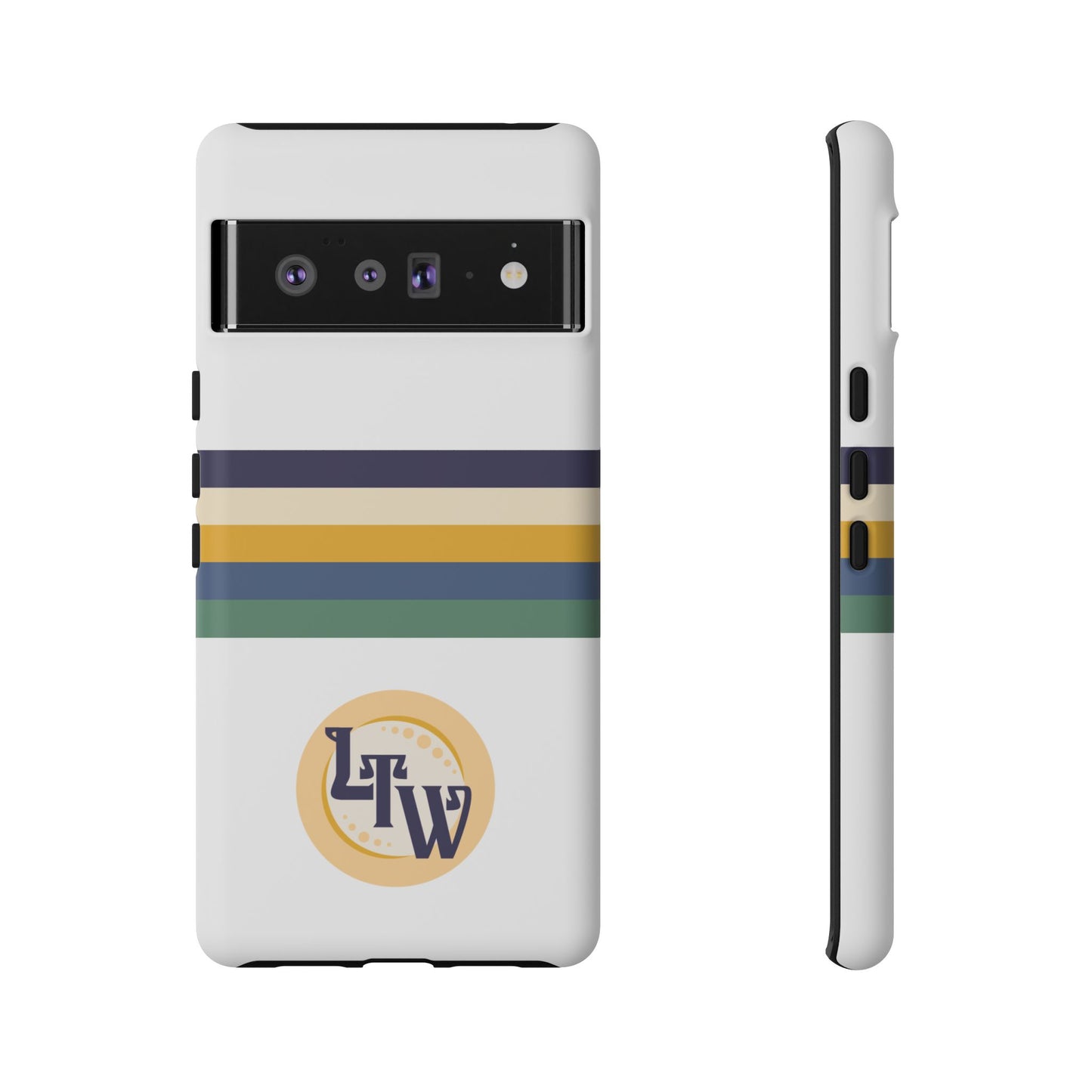 LTW Color Stripe and Monogram Tough Phone Case - Google Pixel