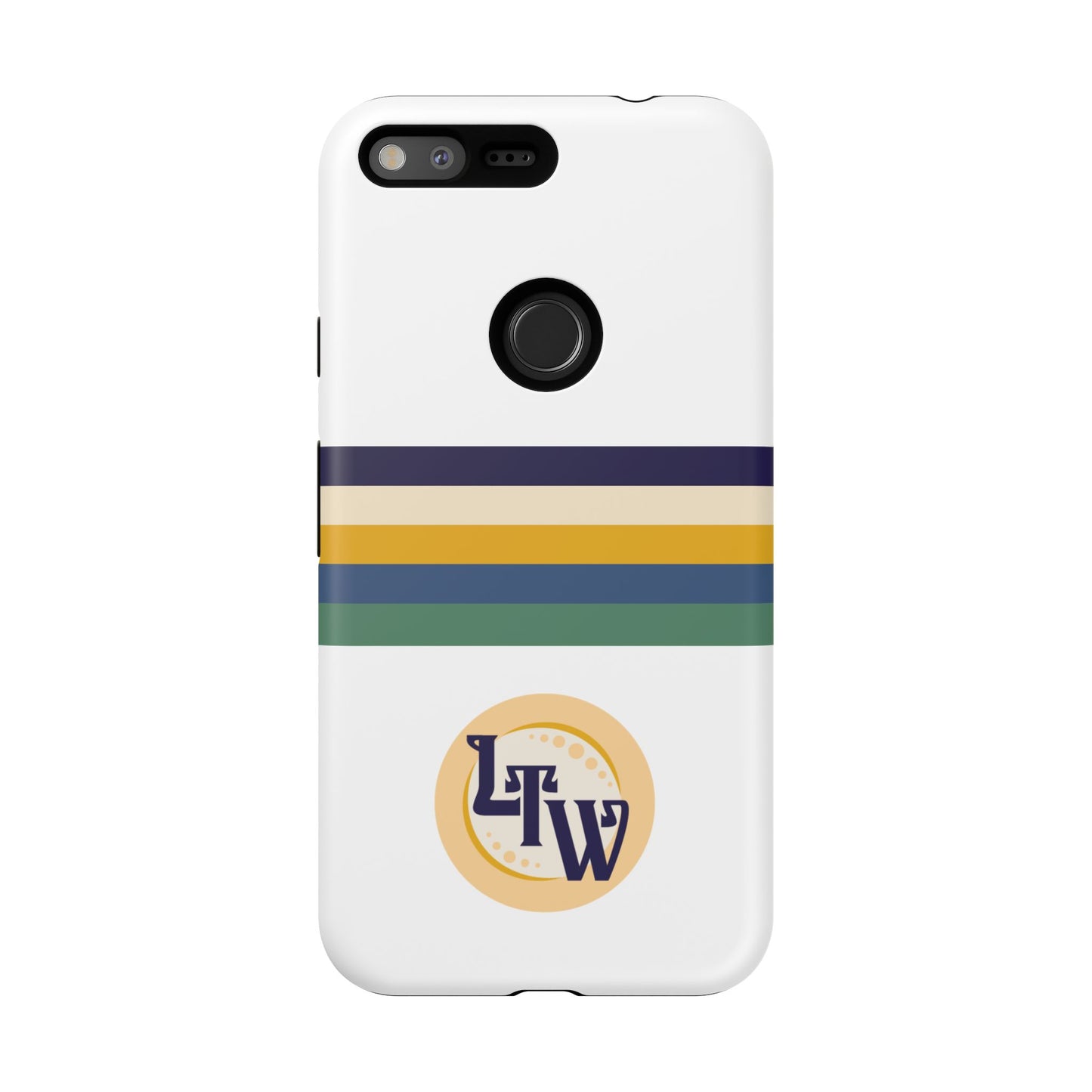 LTW Color Stripe and Monogram Tough Phone Case - Google Pixel