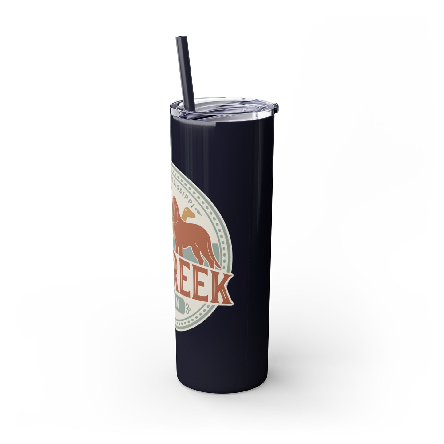 Big Creek Farm Skinny Tumbler with Straw, 20oz