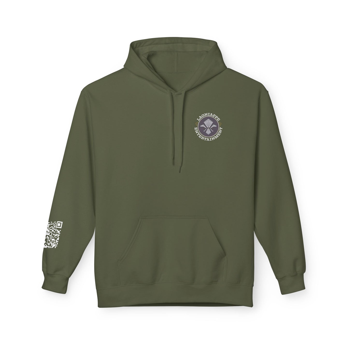 Lagniappe Entertainment Light Color Logo - Unisex Hoodie with Lagniappe Entertainment Design, Casual Streetwear, Gift for Music Lovers, Comfortable Layer, Festival Essential
